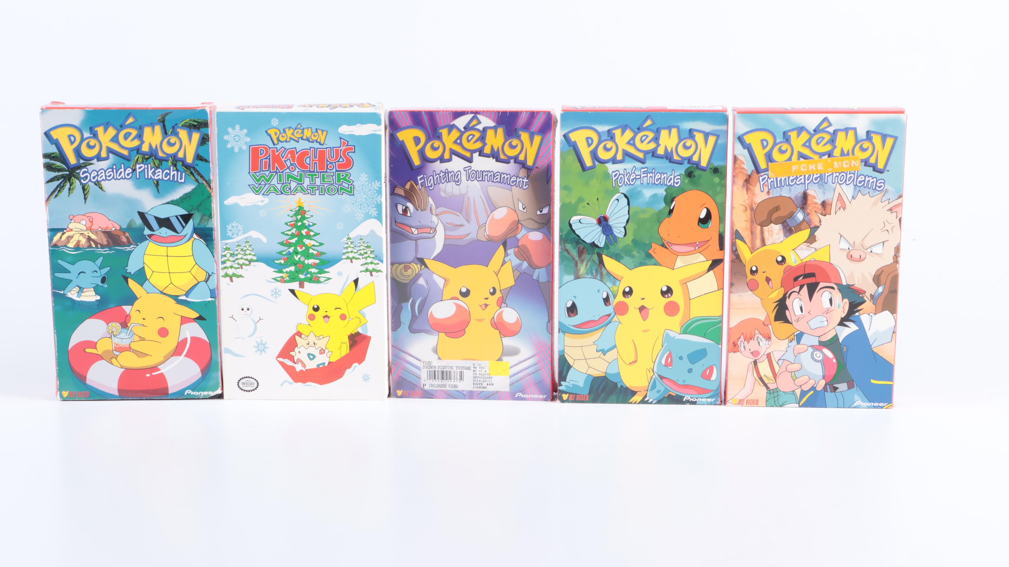 Pokémon VHS Tapes with Digimon & Pokémon Cards and More