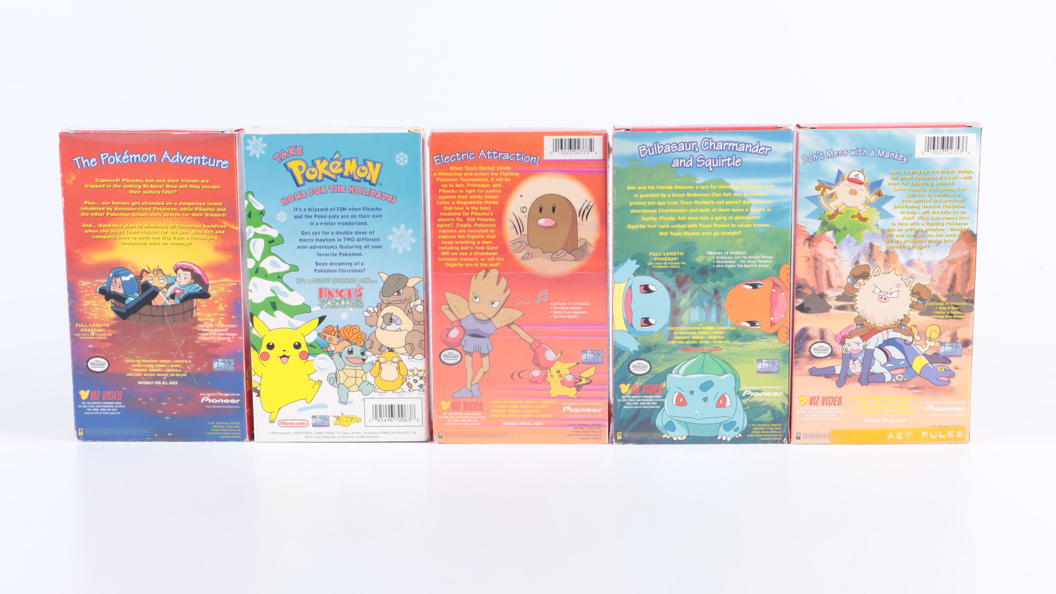 Pokémon VHS Tapes with Digimon & Pokémon Cards and More