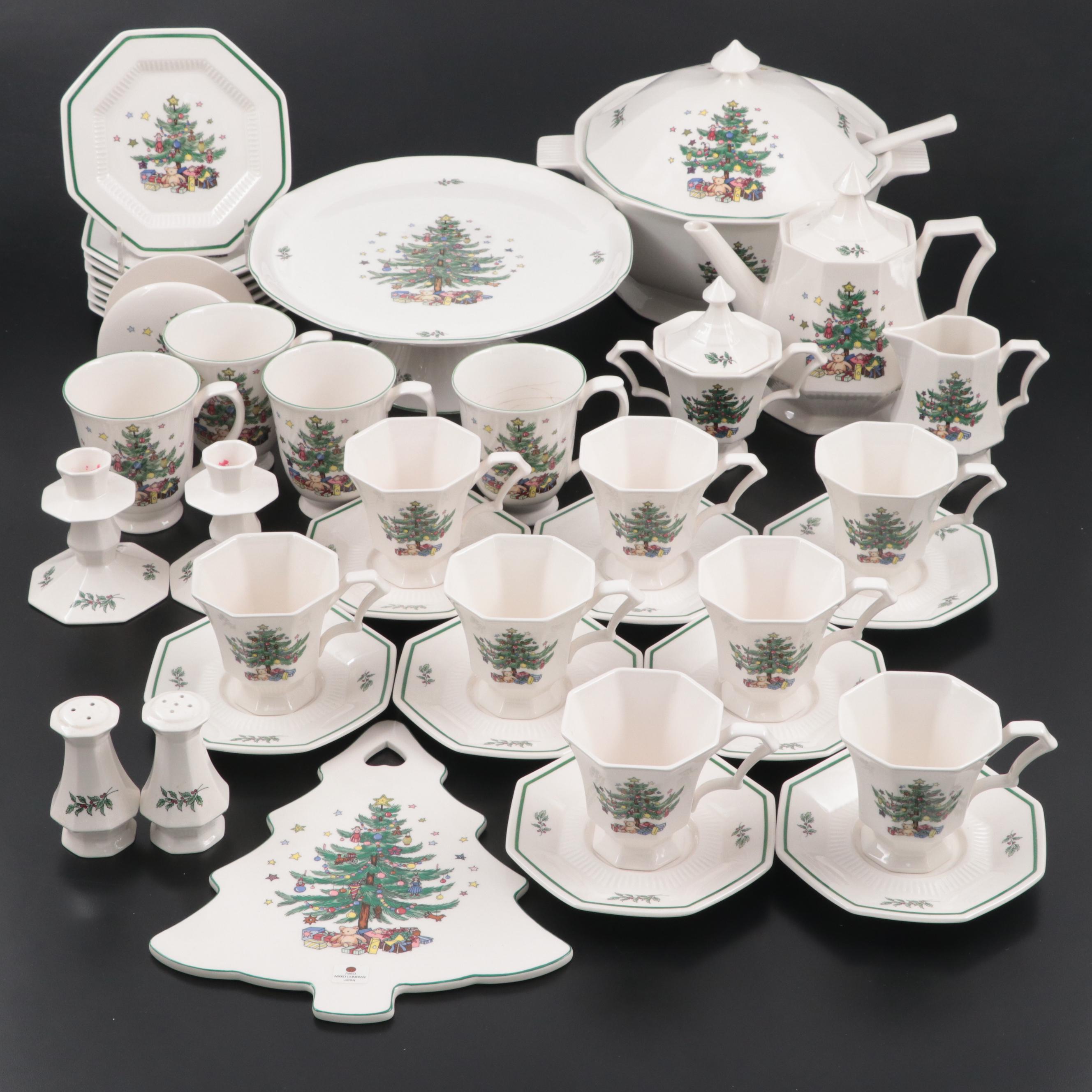 Nikko "Christmastime" Ceramic Dinnerware and Serveware, 1979–2014