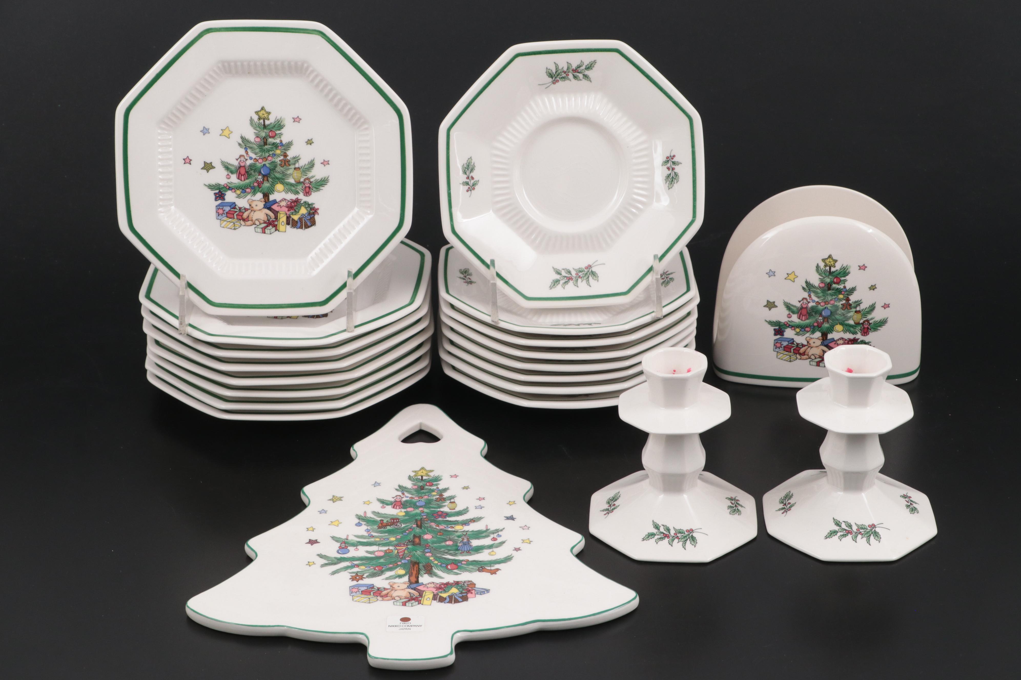 Nikko "Christmastime" Ceramic Dinnerware and Serveware, 1979–2014