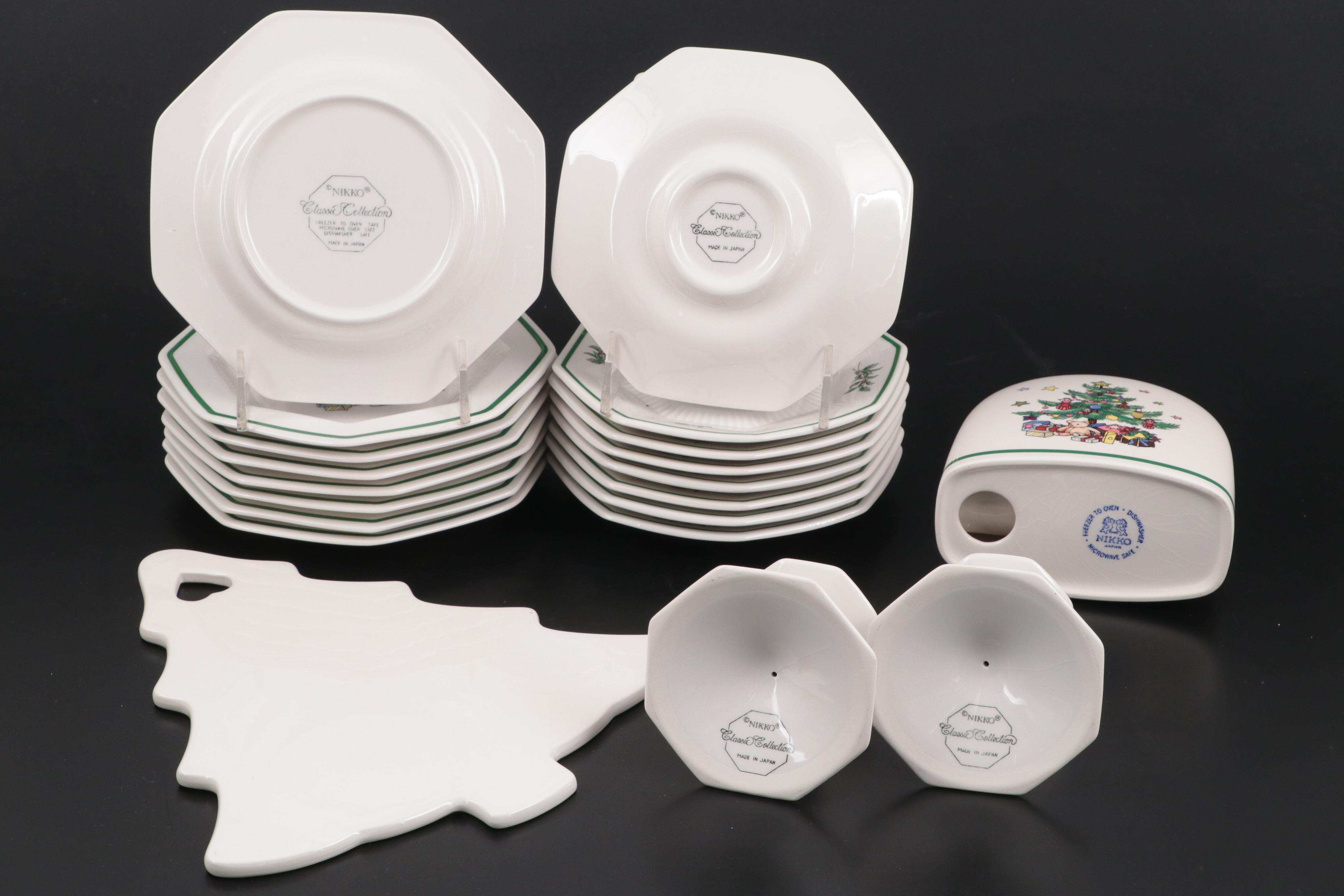 Nikko "Christmastime" Ceramic Dinnerware and Serveware, 1979–2014