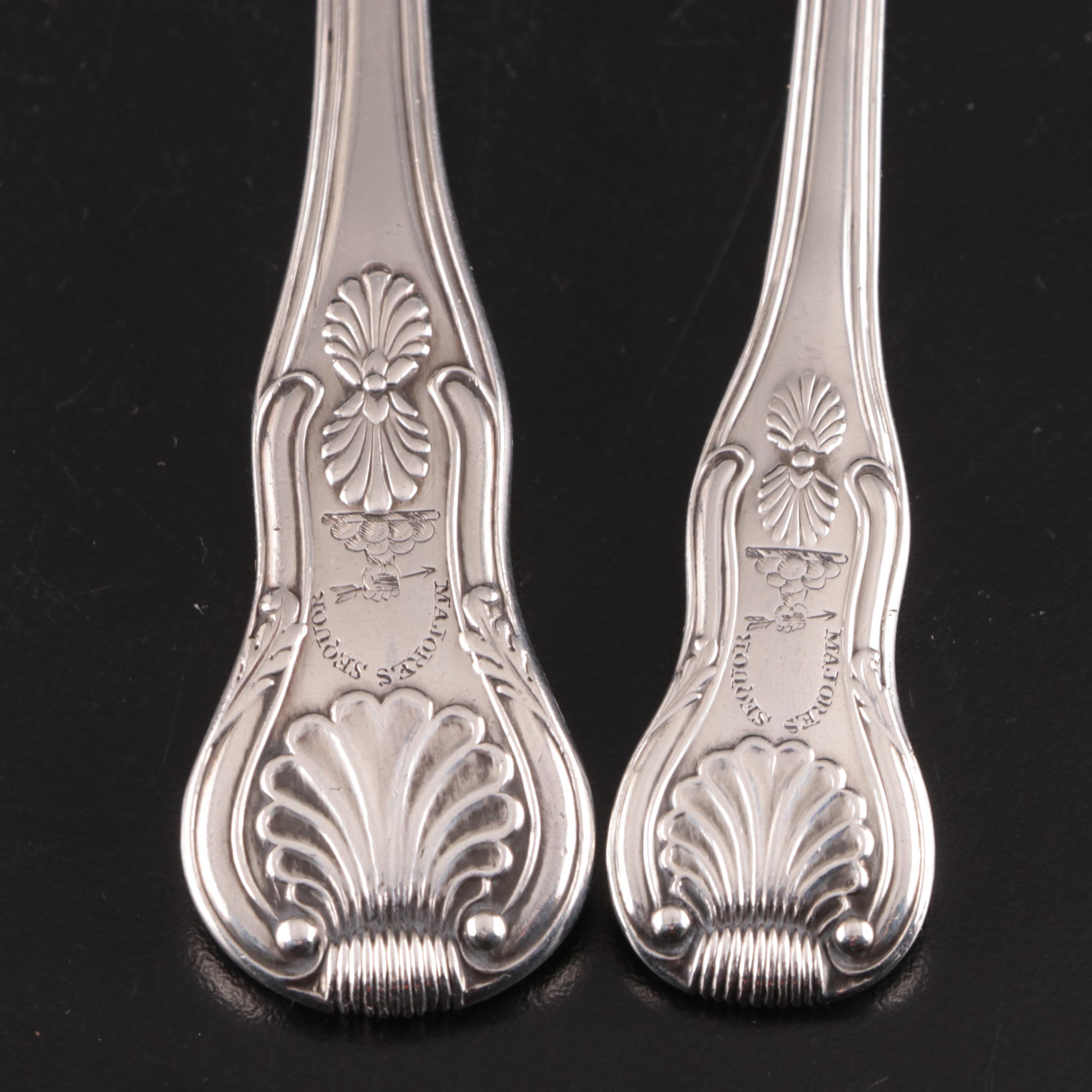Georgian Sterling Silver Flatware Collection, Late 18th/ Early 19th Century