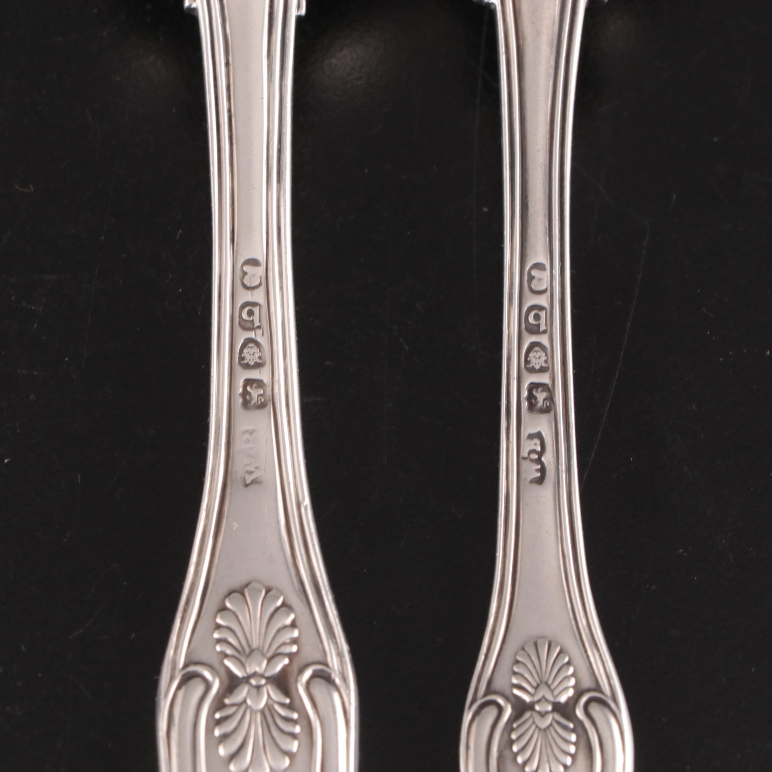 Georgian Sterling Silver Flatware Collection, Late 18th/ Early 19th Century