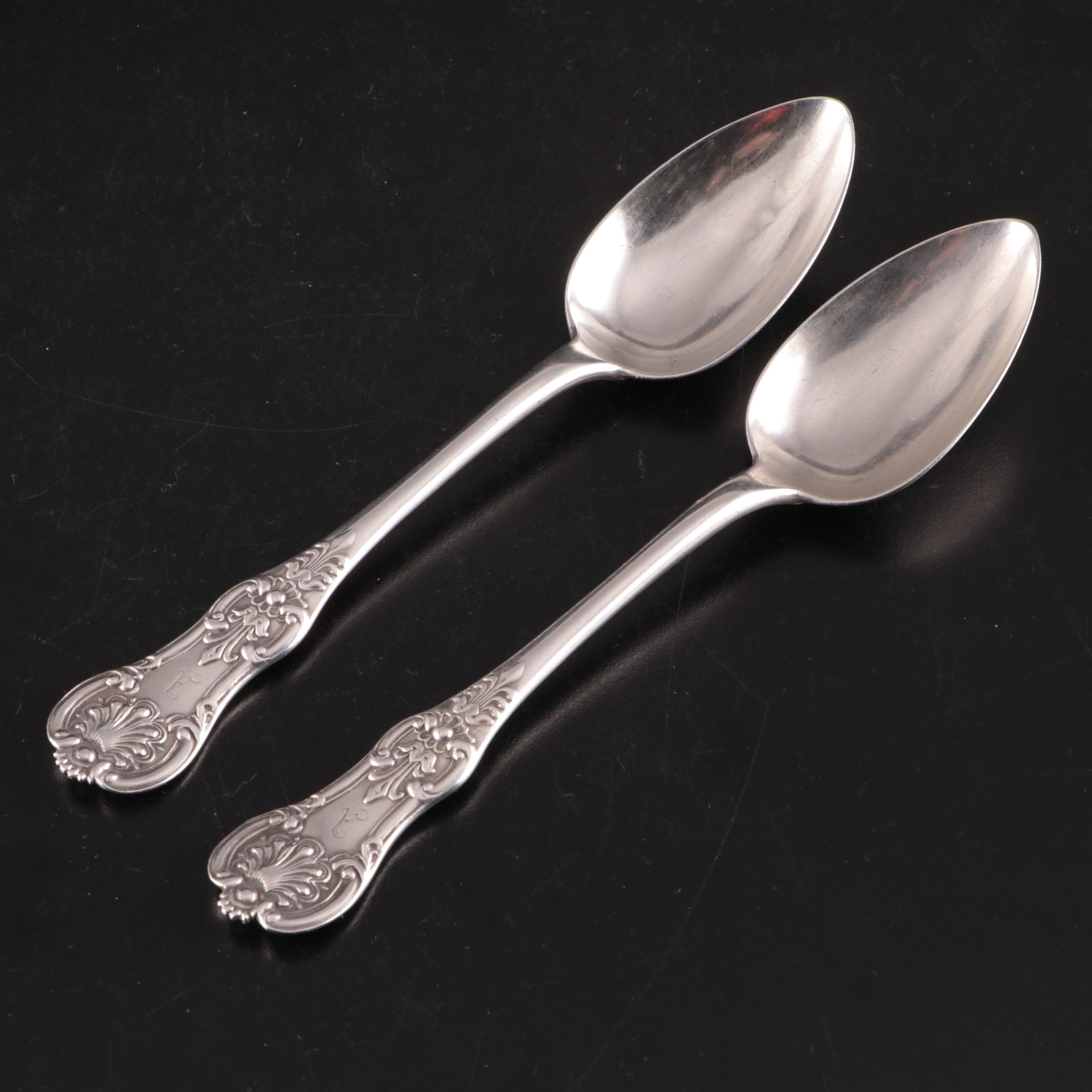 Georgian Sterling Silver Flatware Collection, Late 18th/ Early 19th Century