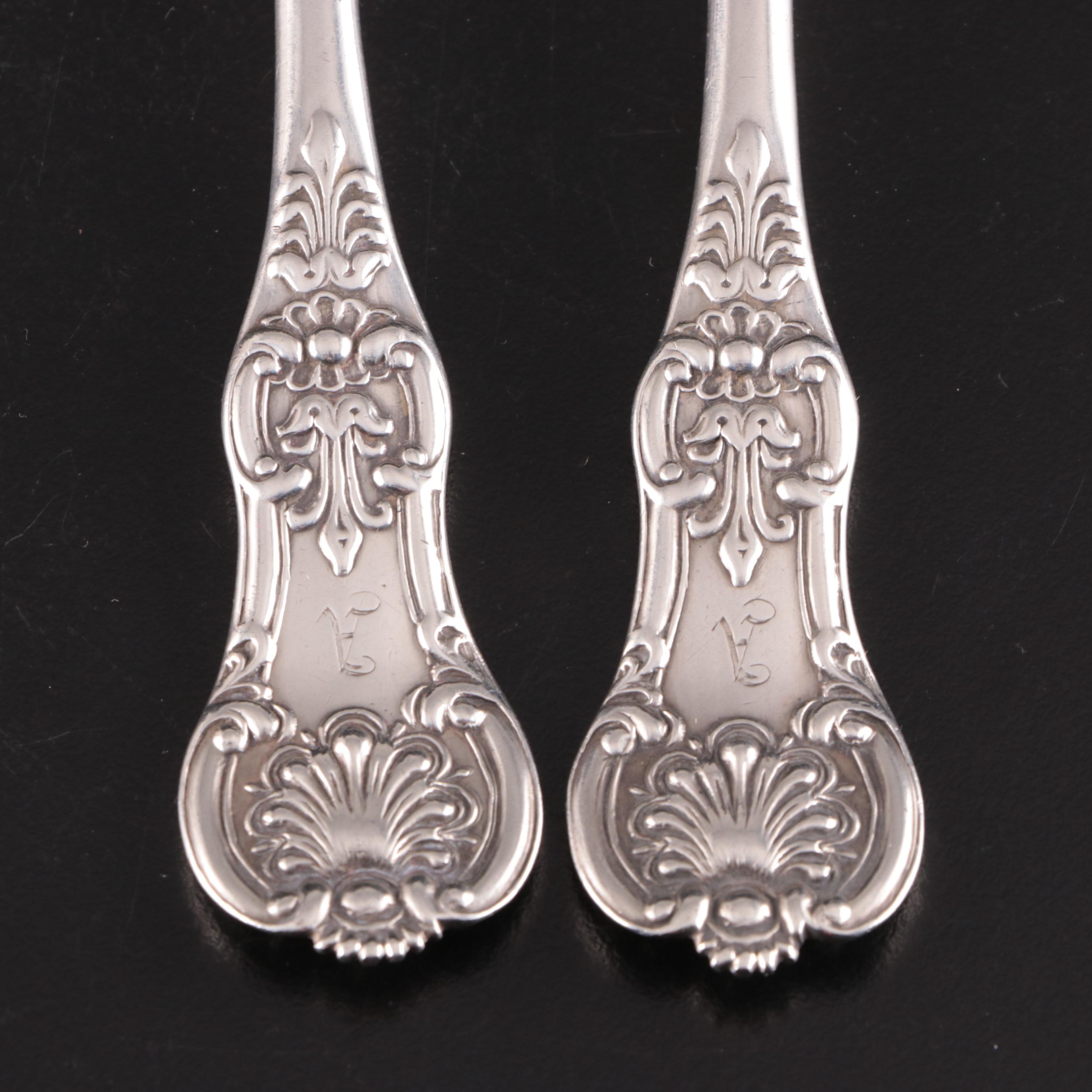 Georgian Sterling Silver Flatware Collection, Late 18th/ Early 19th Century