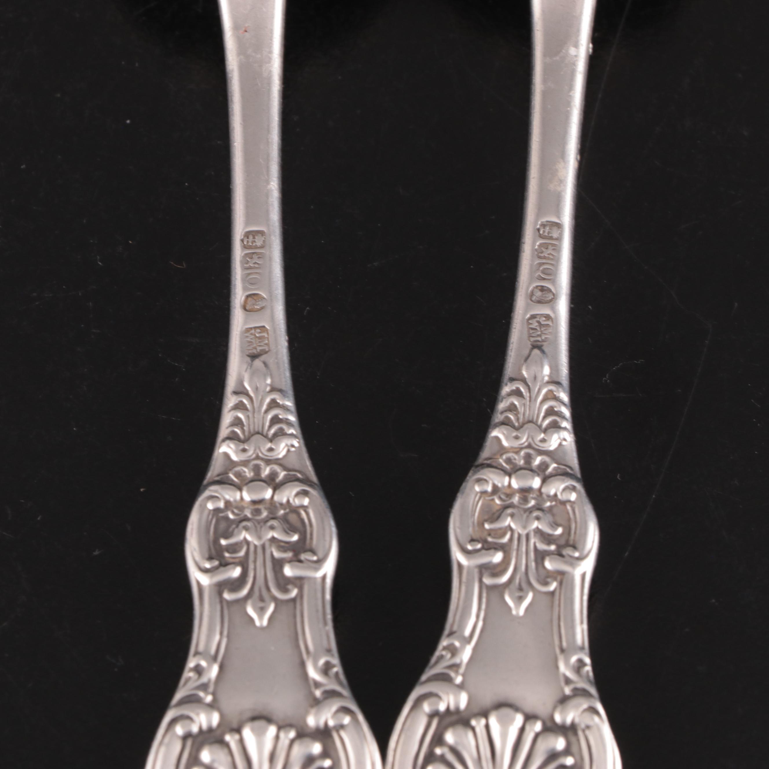 Georgian Sterling Silver Flatware Collection, Late 18th/ Early 19th Century