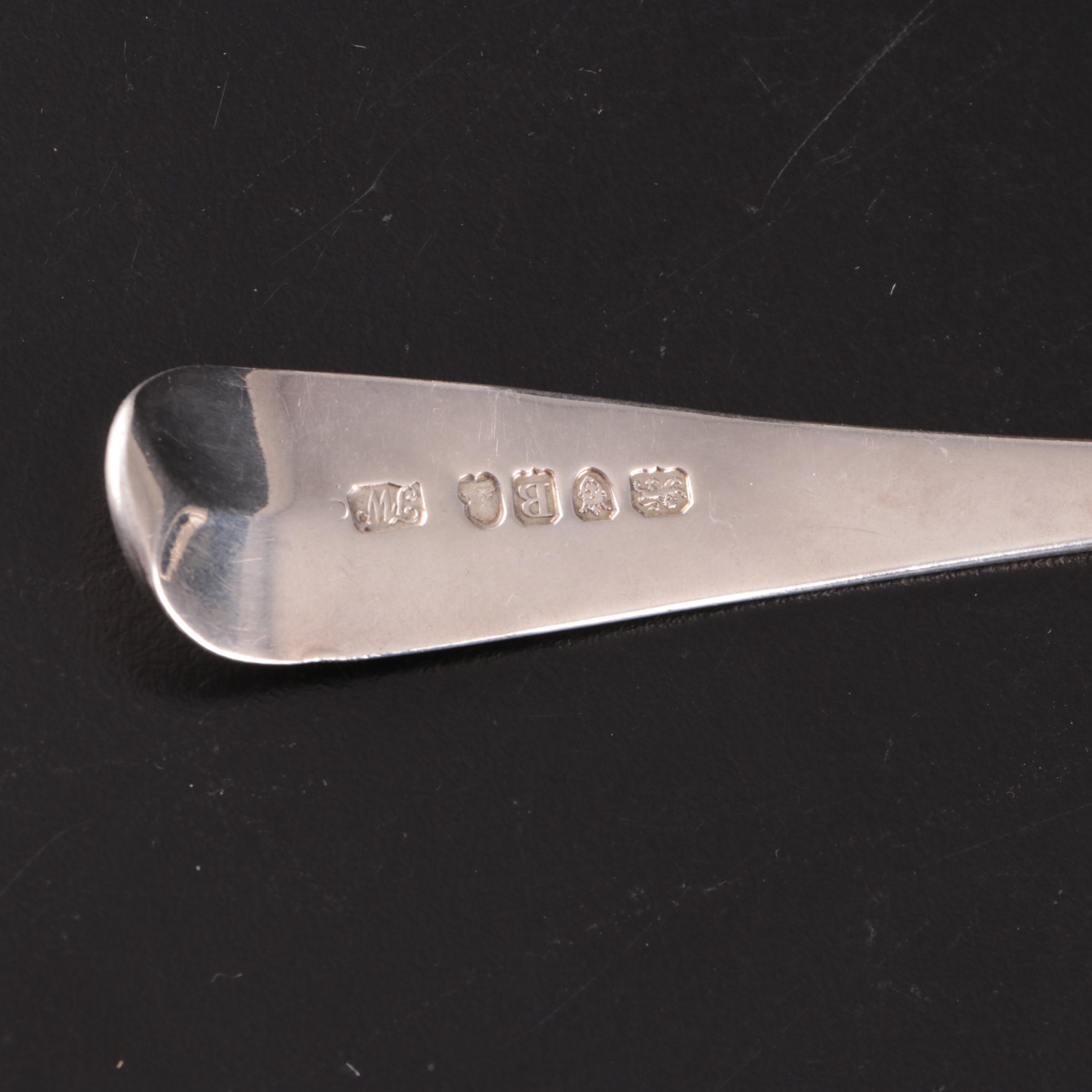 Georgian Sterling Silver Flatware Collection, Late 18th/ Early 19th Century