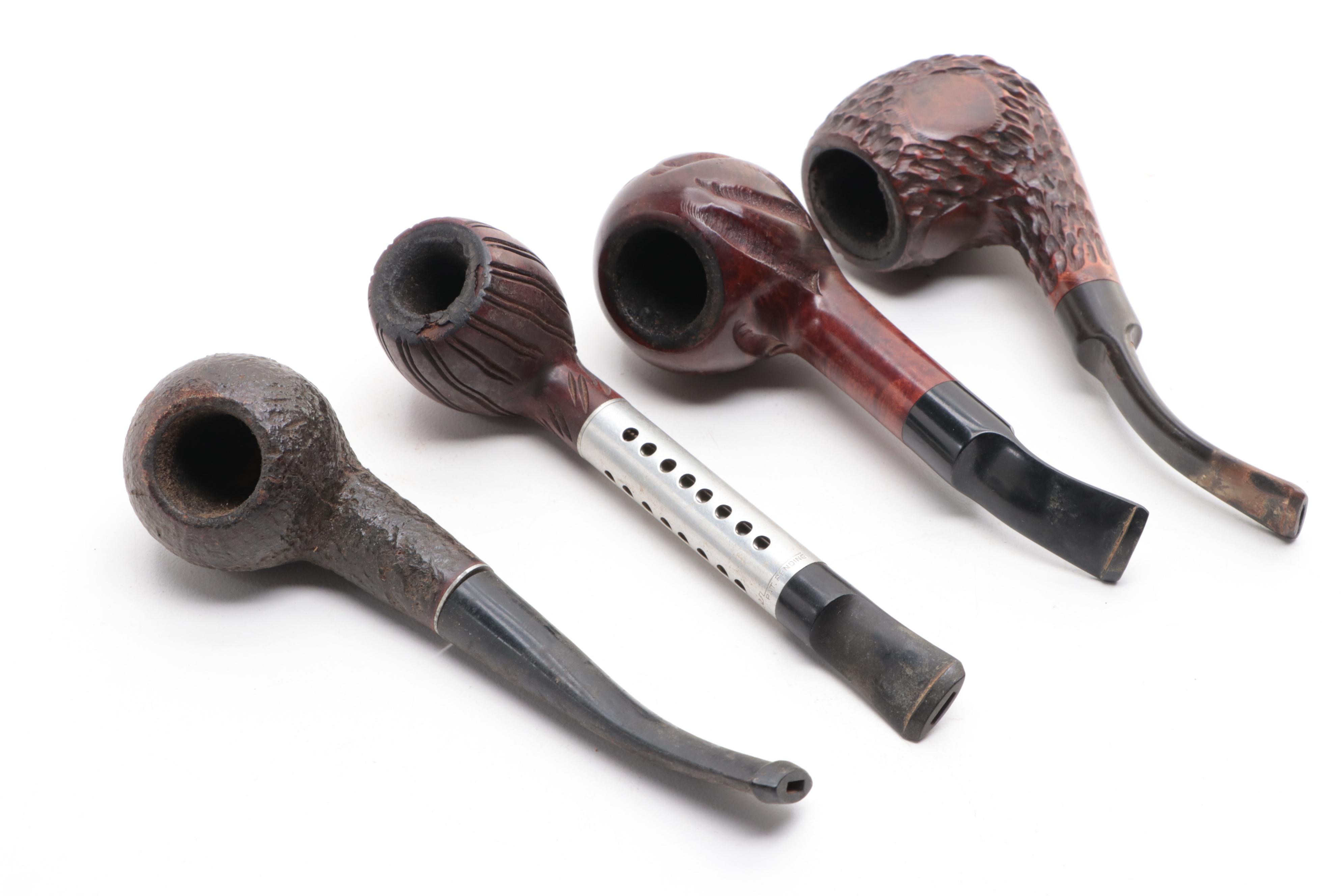 Corn Cob, Burl Wood, Briar and More Tobacco Pipes EBTH