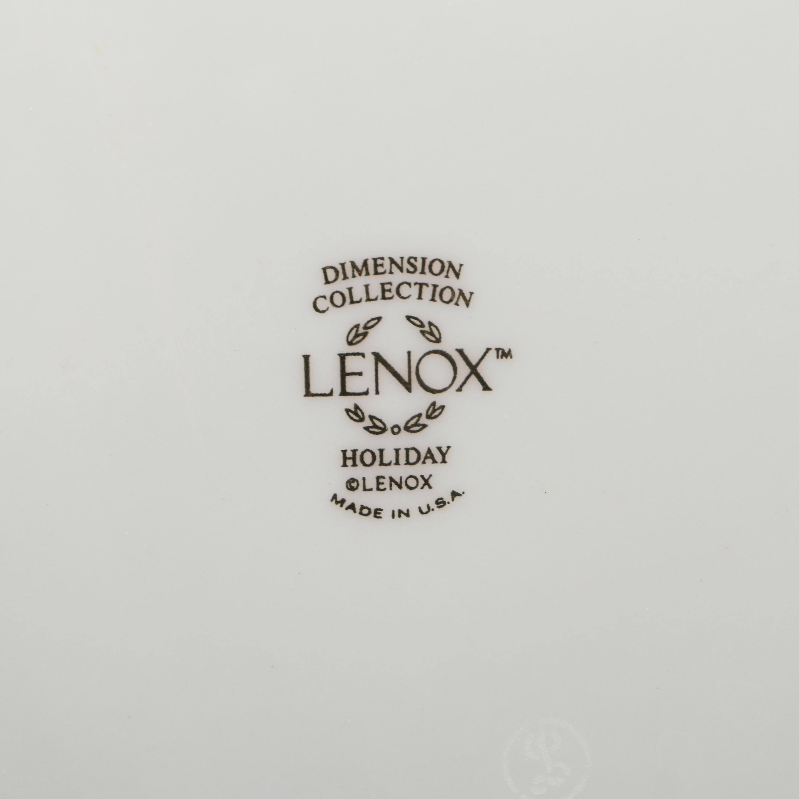 Lenox "Holiday" Dinnerware, Late 20th Century