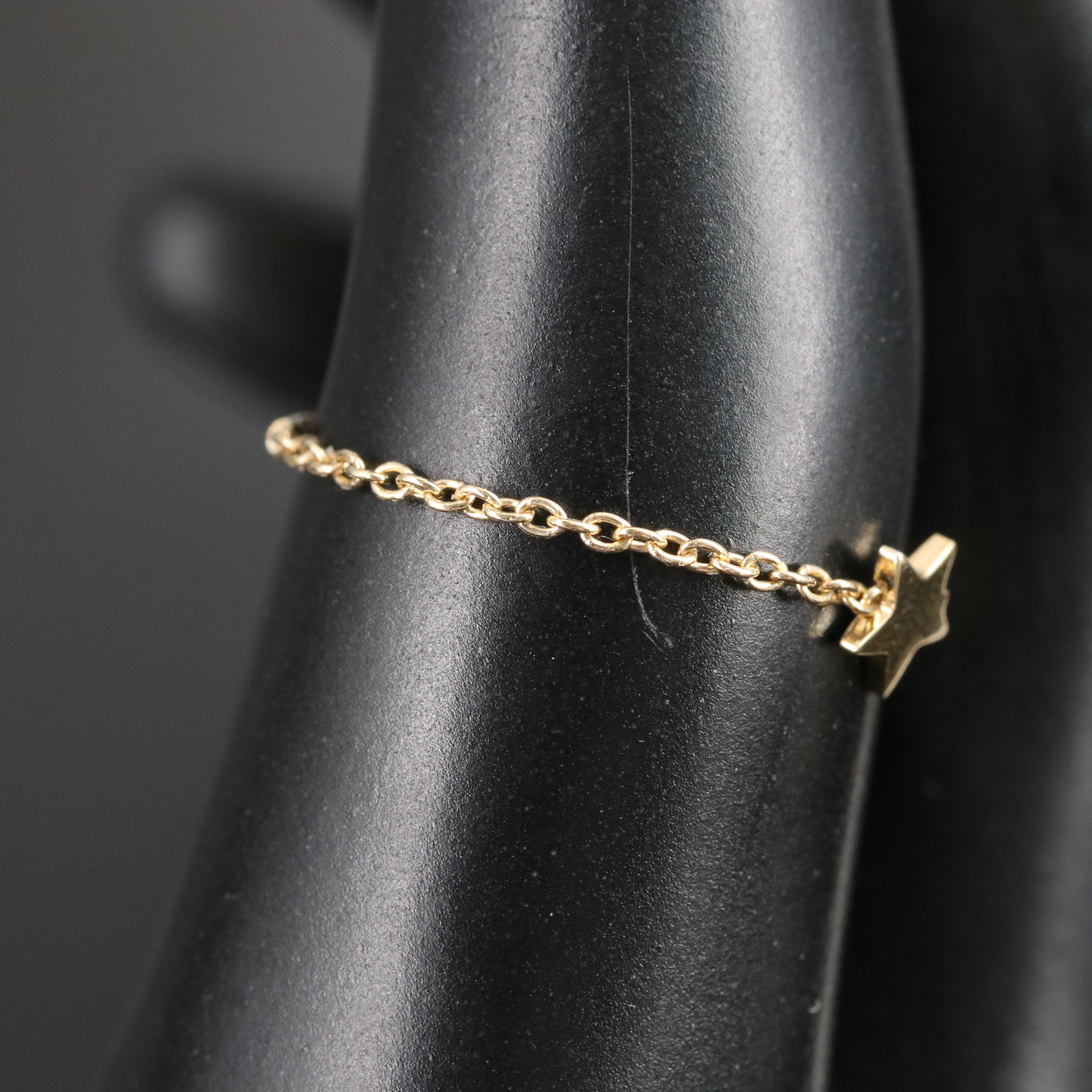10K Star Chain Ring