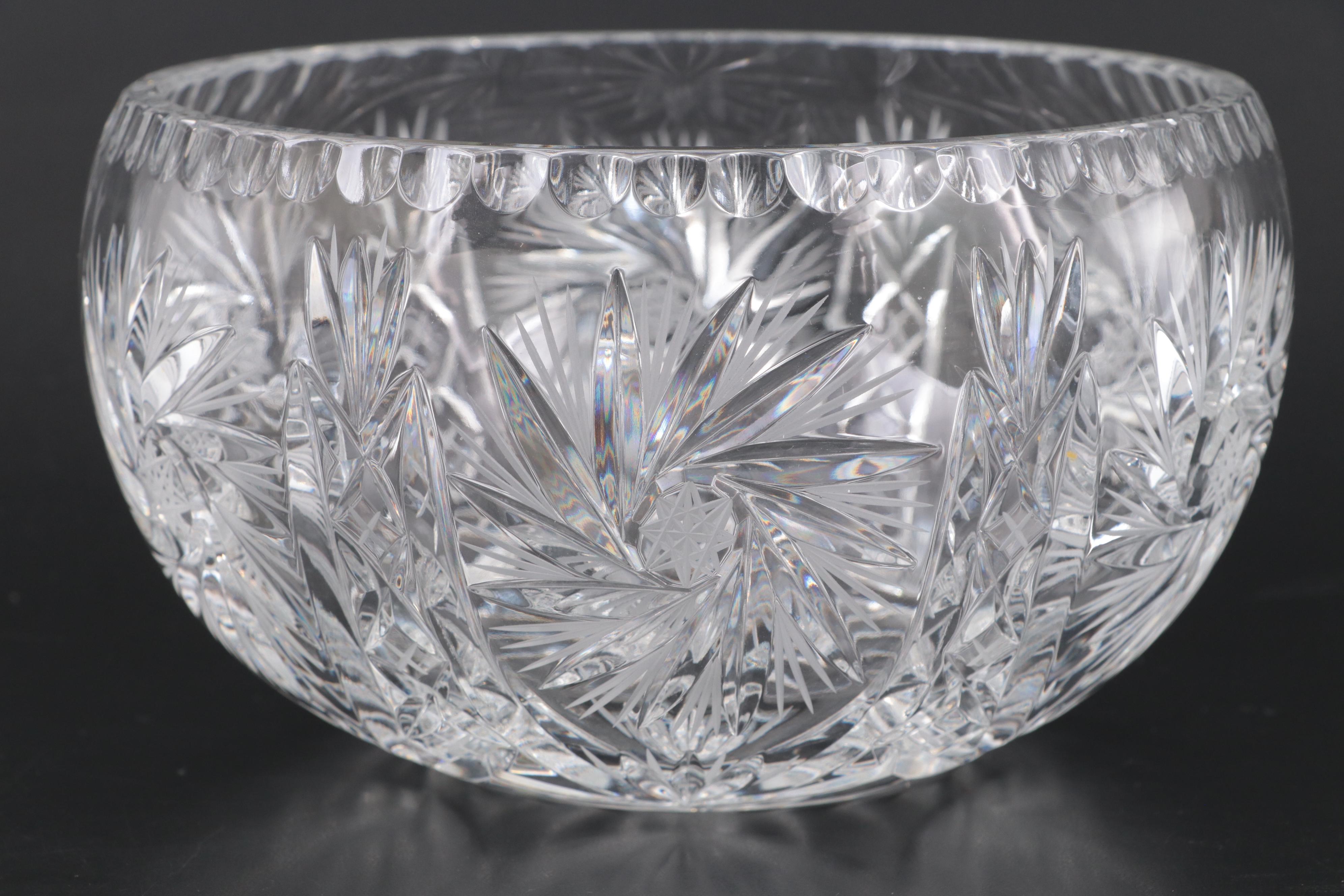 Pressed Glass Bowls with Pinwheel Design and More