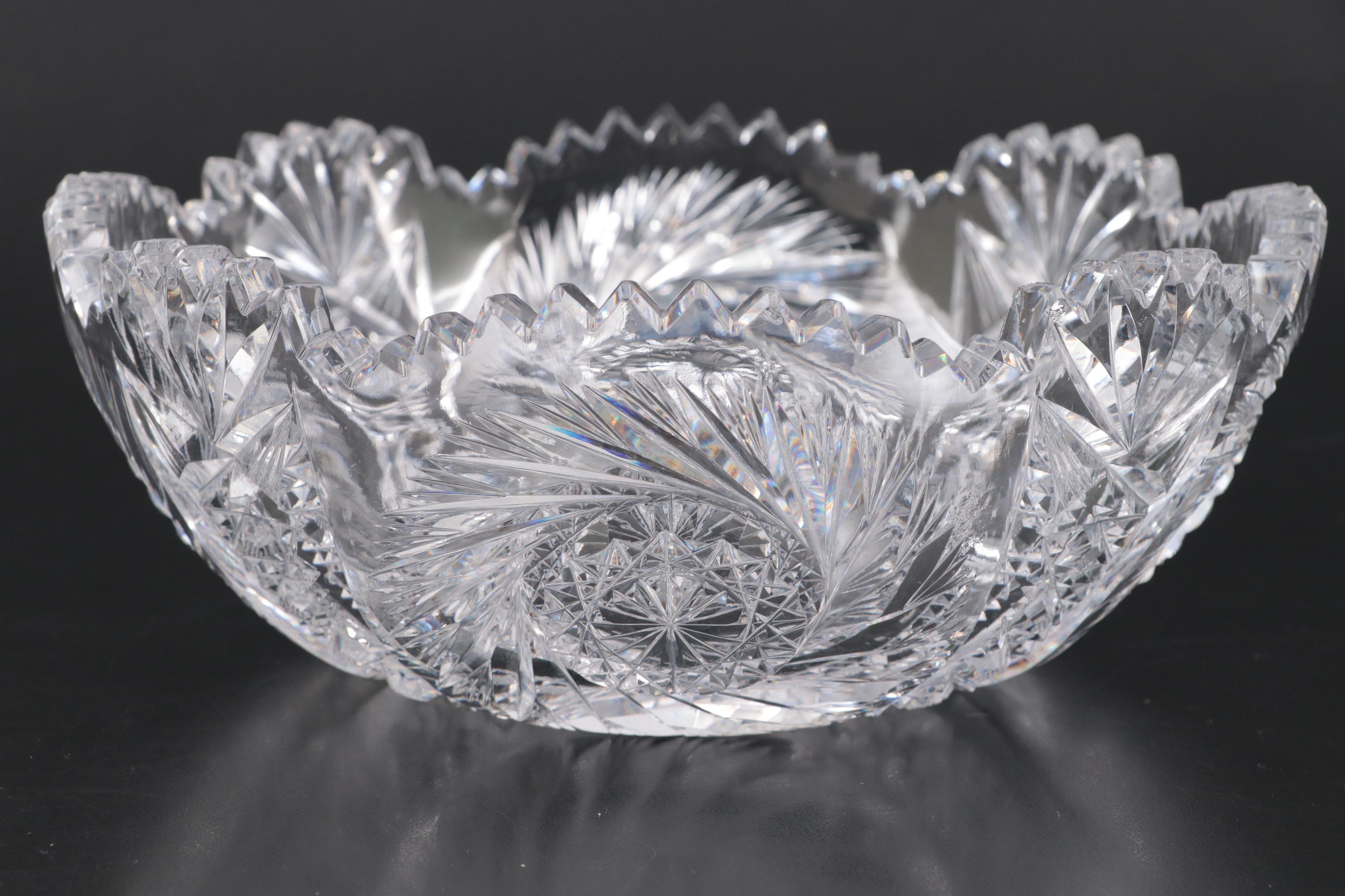 Pressed Glass Bowls with Pinwheel Design and More