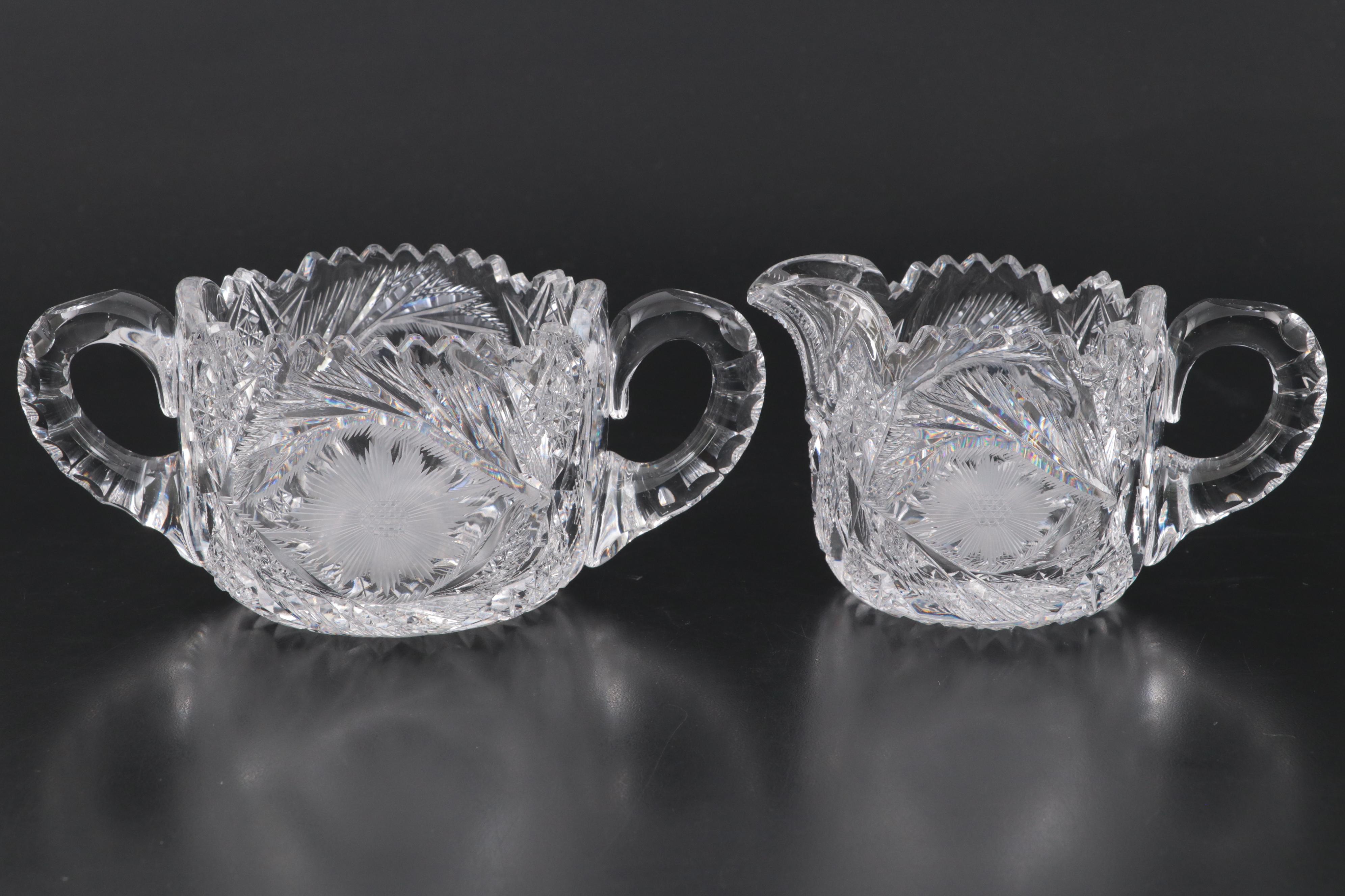 Pressed Glass Bowls with Pinwheel Design and More