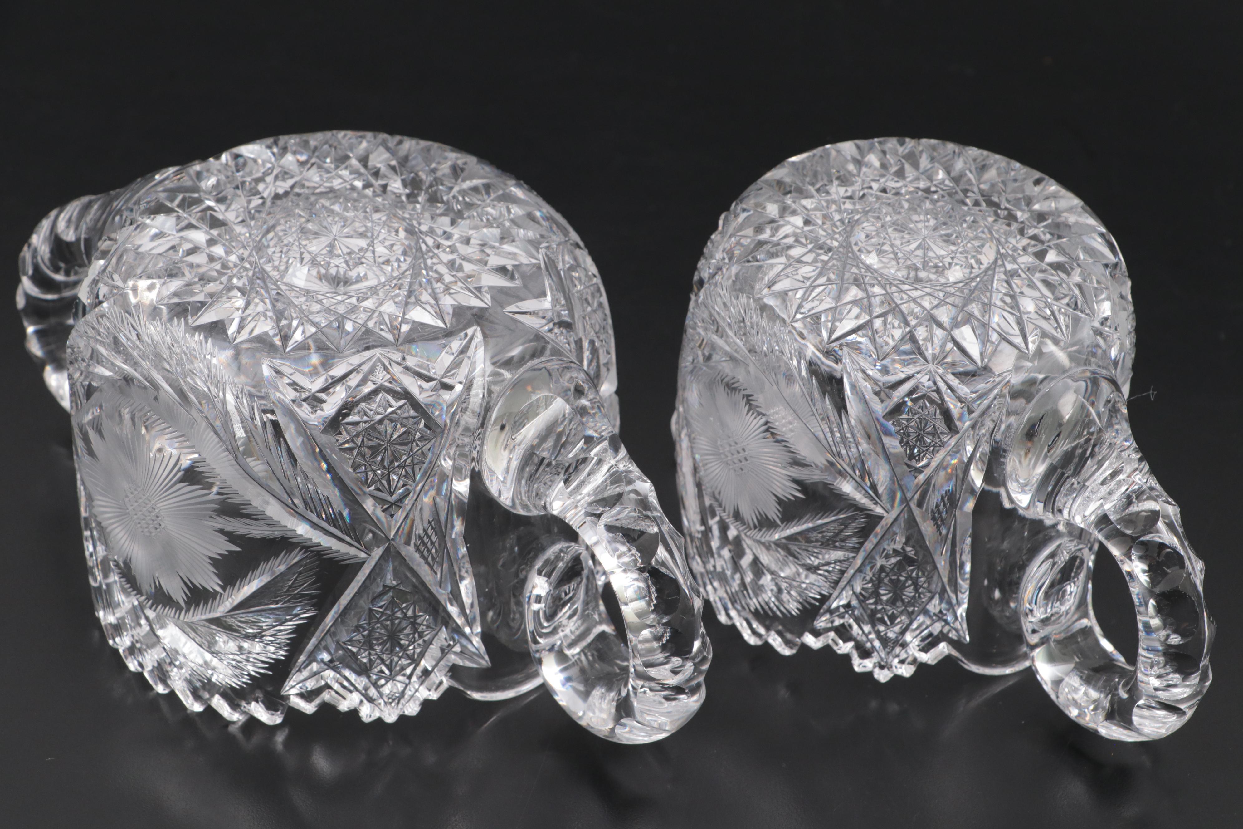 Pressed Glass Bowls with Pinwheel Design and More