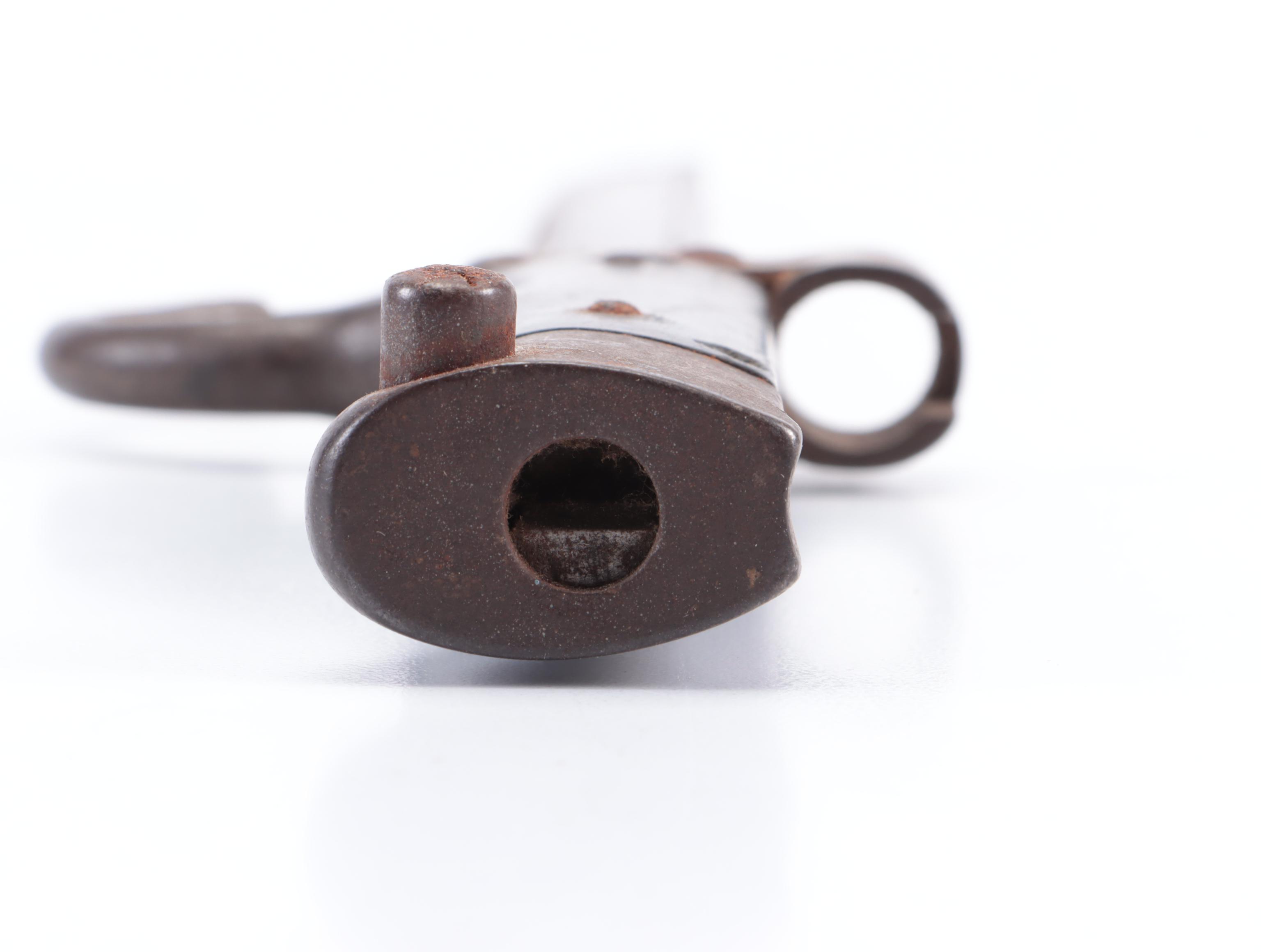 French Model 1892 Military Hook Quillon Sword Bayonet With Metal Sheath