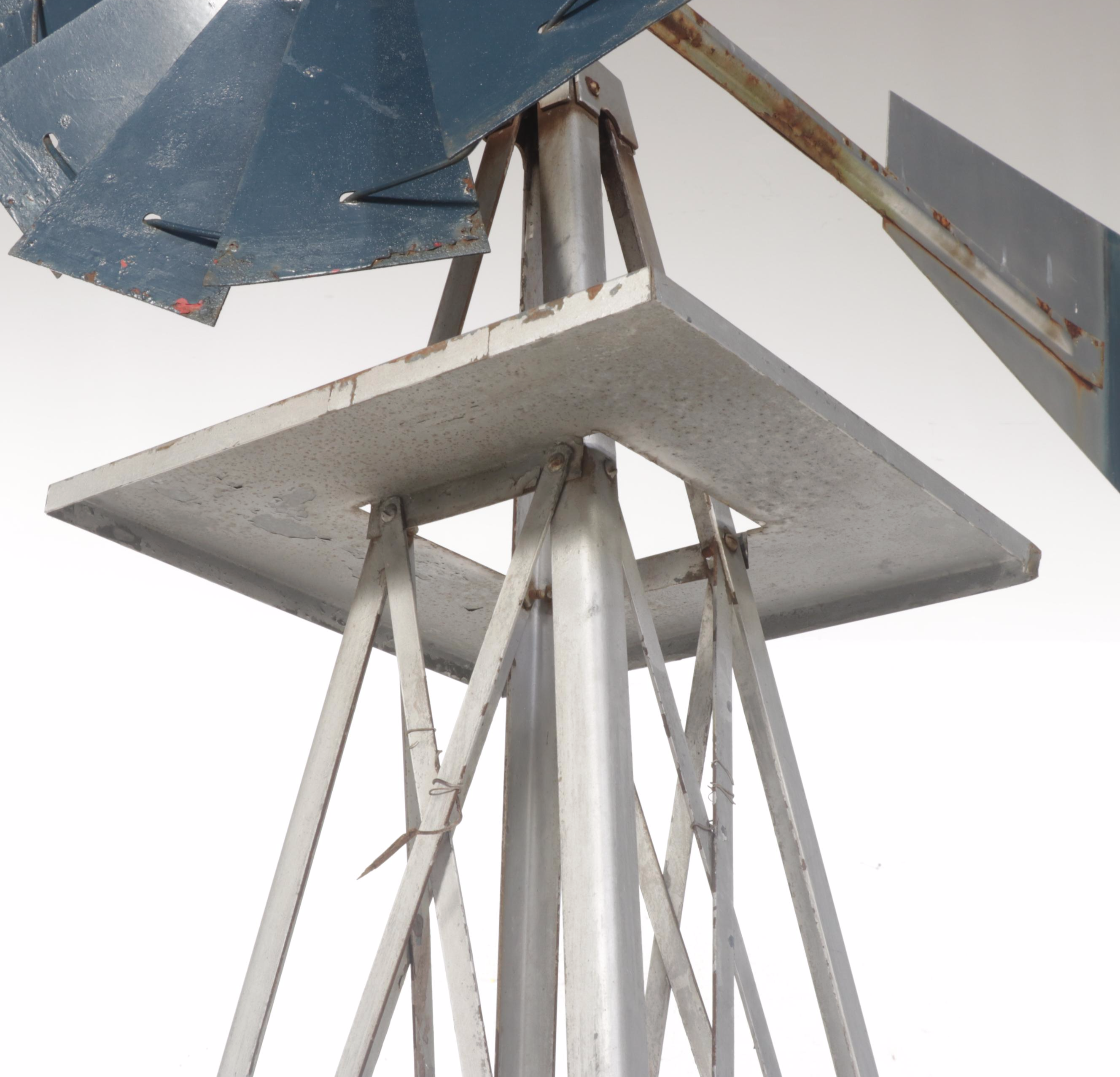 8'2 Freestanding Metal Windmill
