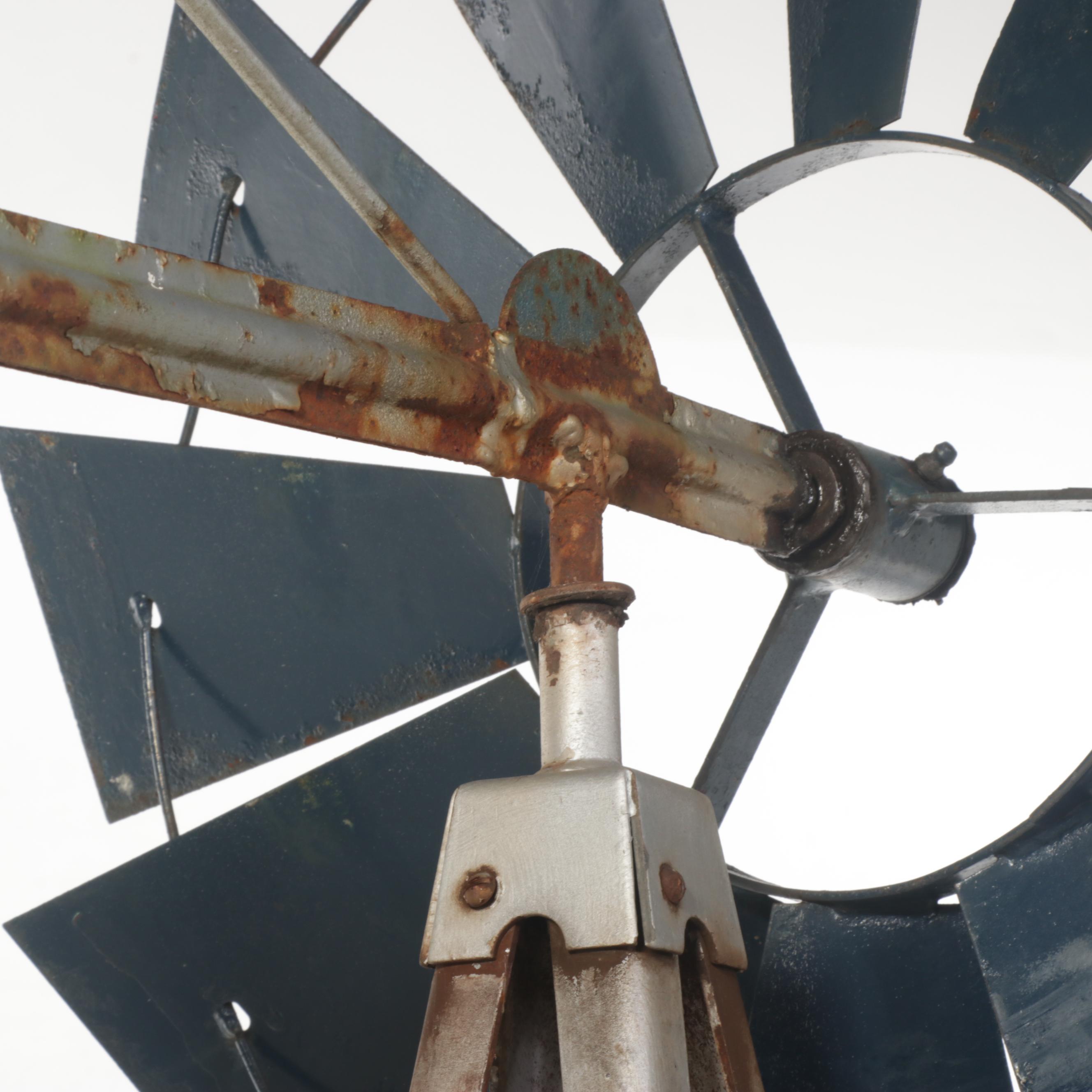 8'2 Freestanding Metal Windmill