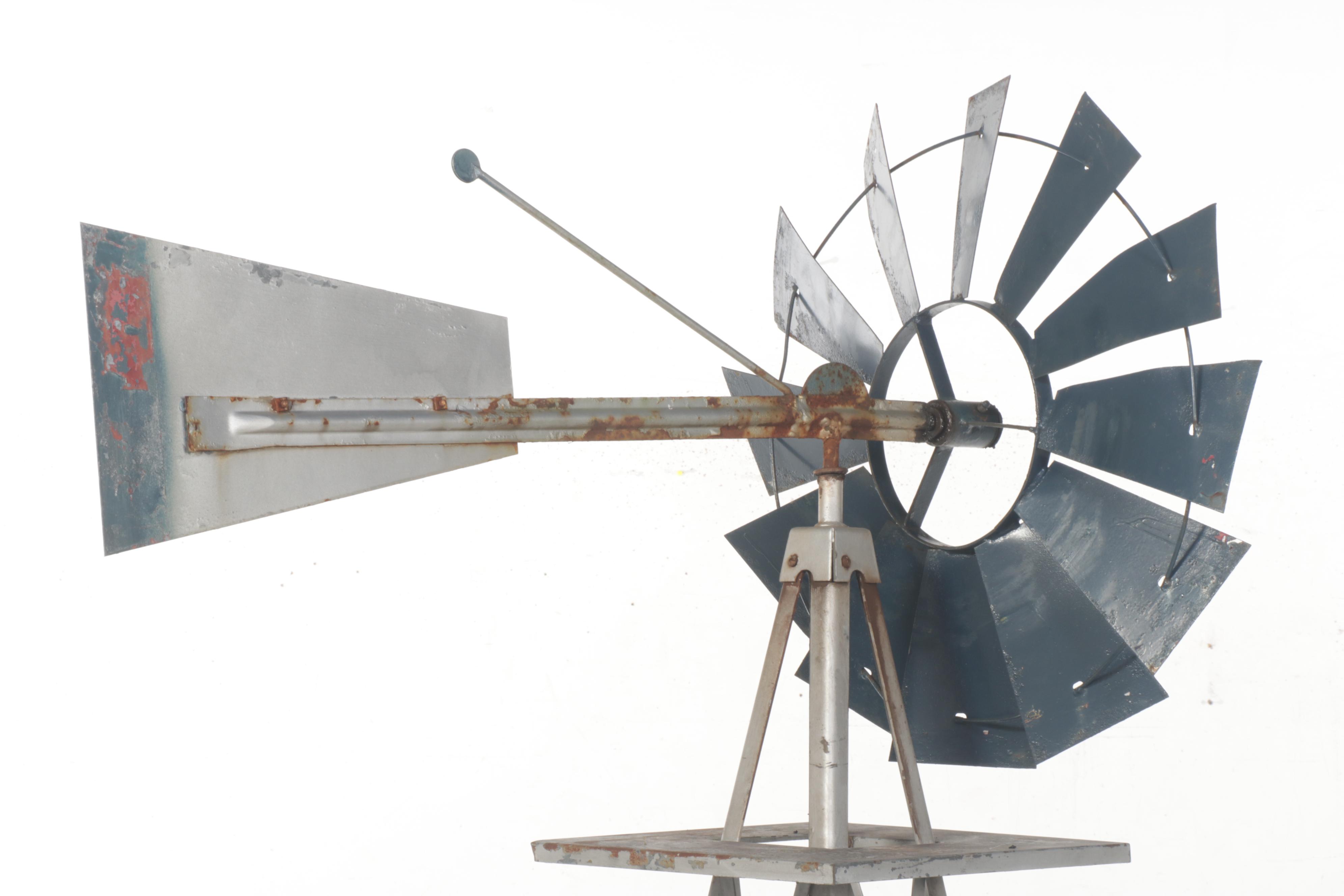 8'2 Freestanding Metal Windmill