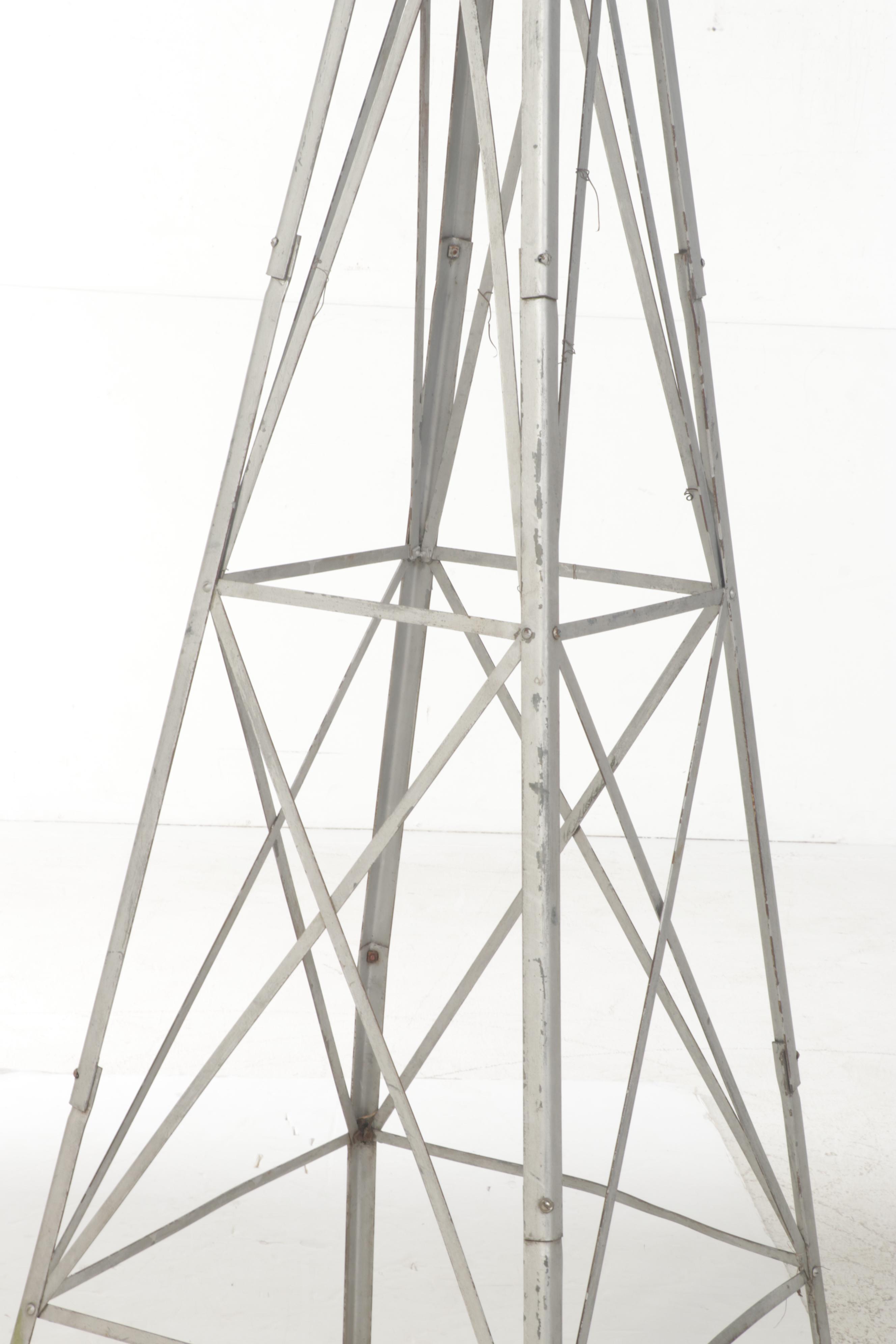 8'2 Freestanding Metal Windmill