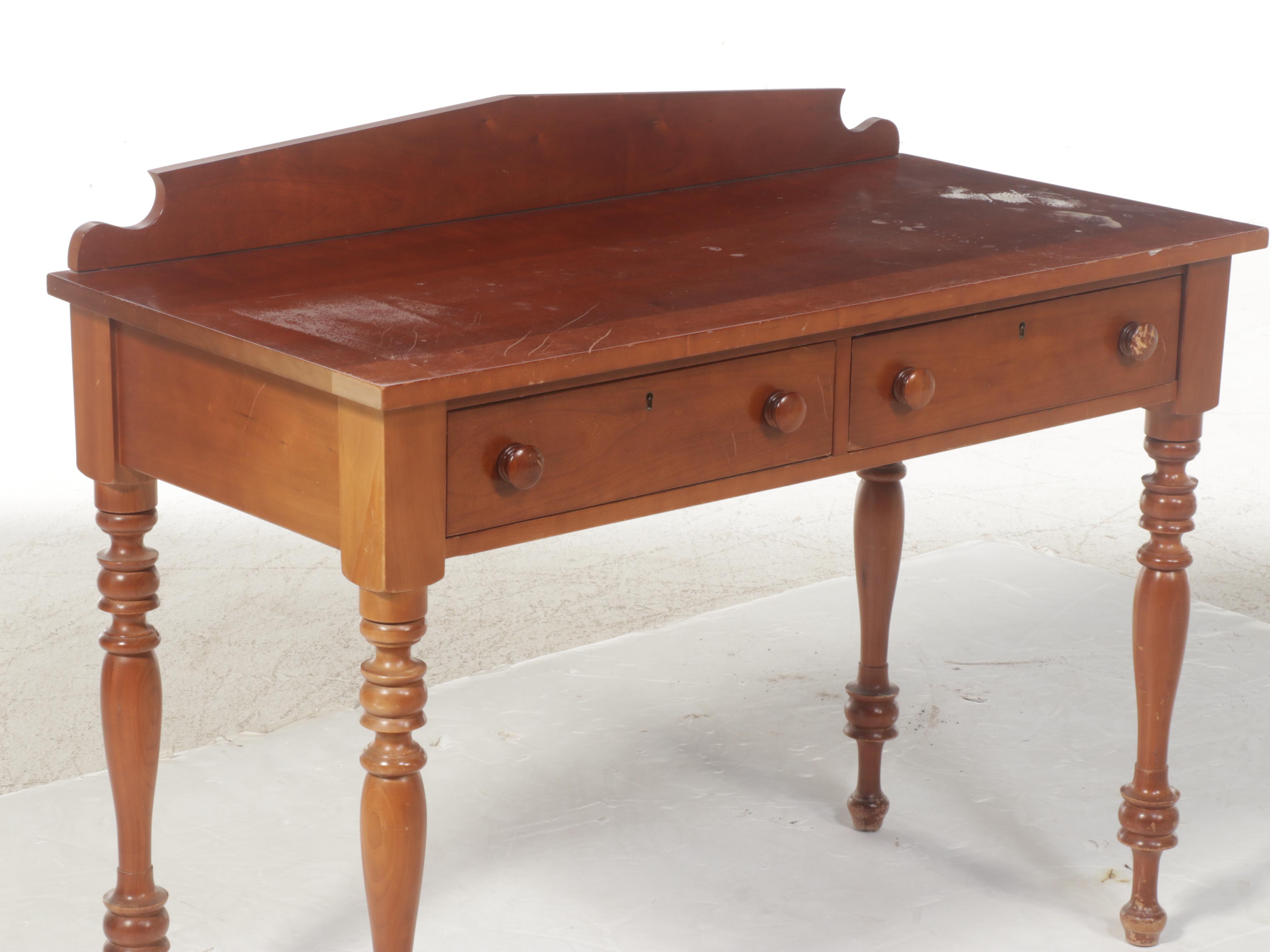 American Empire Style Cherrywood Writing Desk