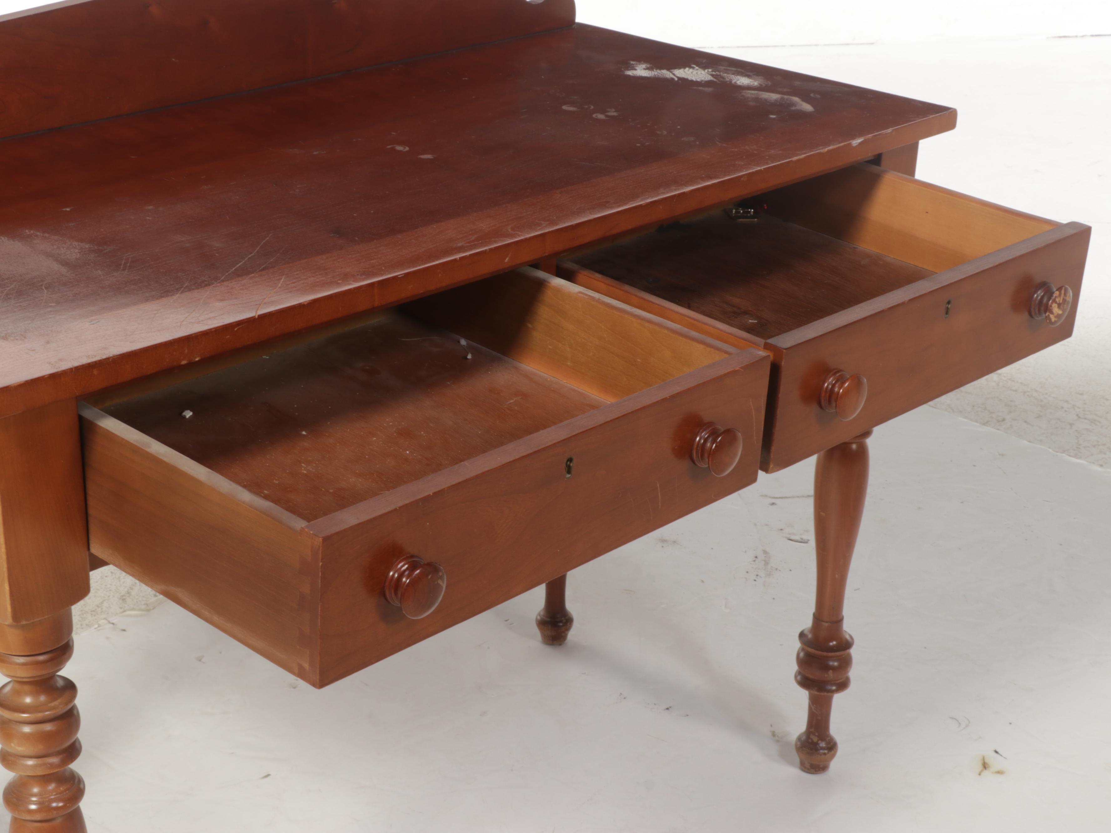 American Empire Style Cherrywood Writing Desk