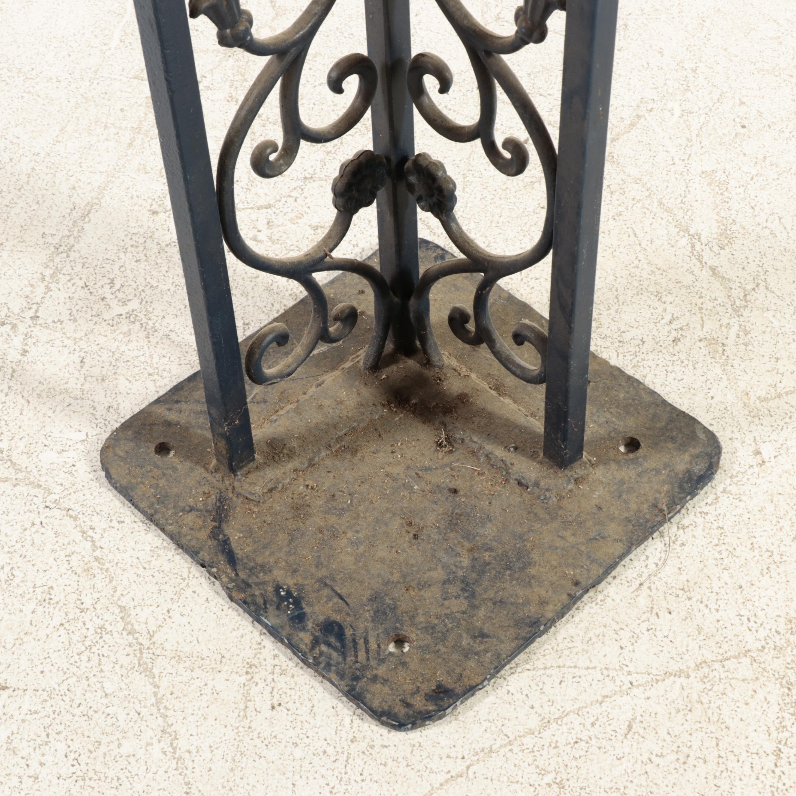 8' Cast Metal Pillar Architectural Salvage EBTH