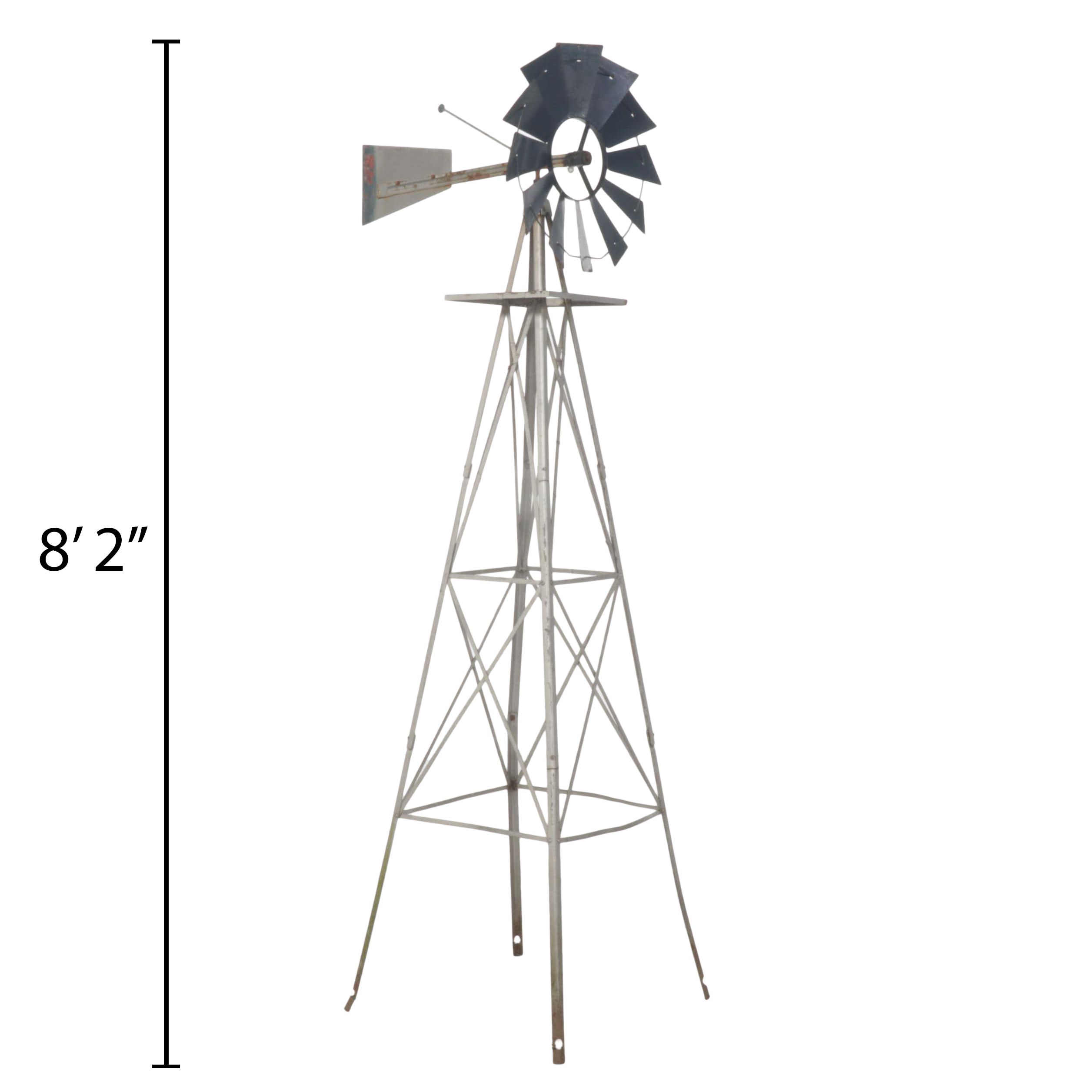8'2 Freestanding Metal Windmill