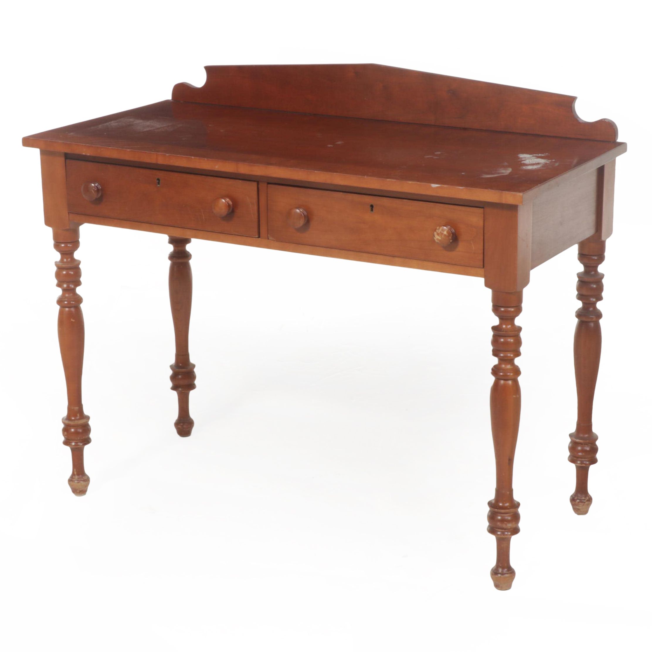 American Empire Style Cherrywood Writing Desk