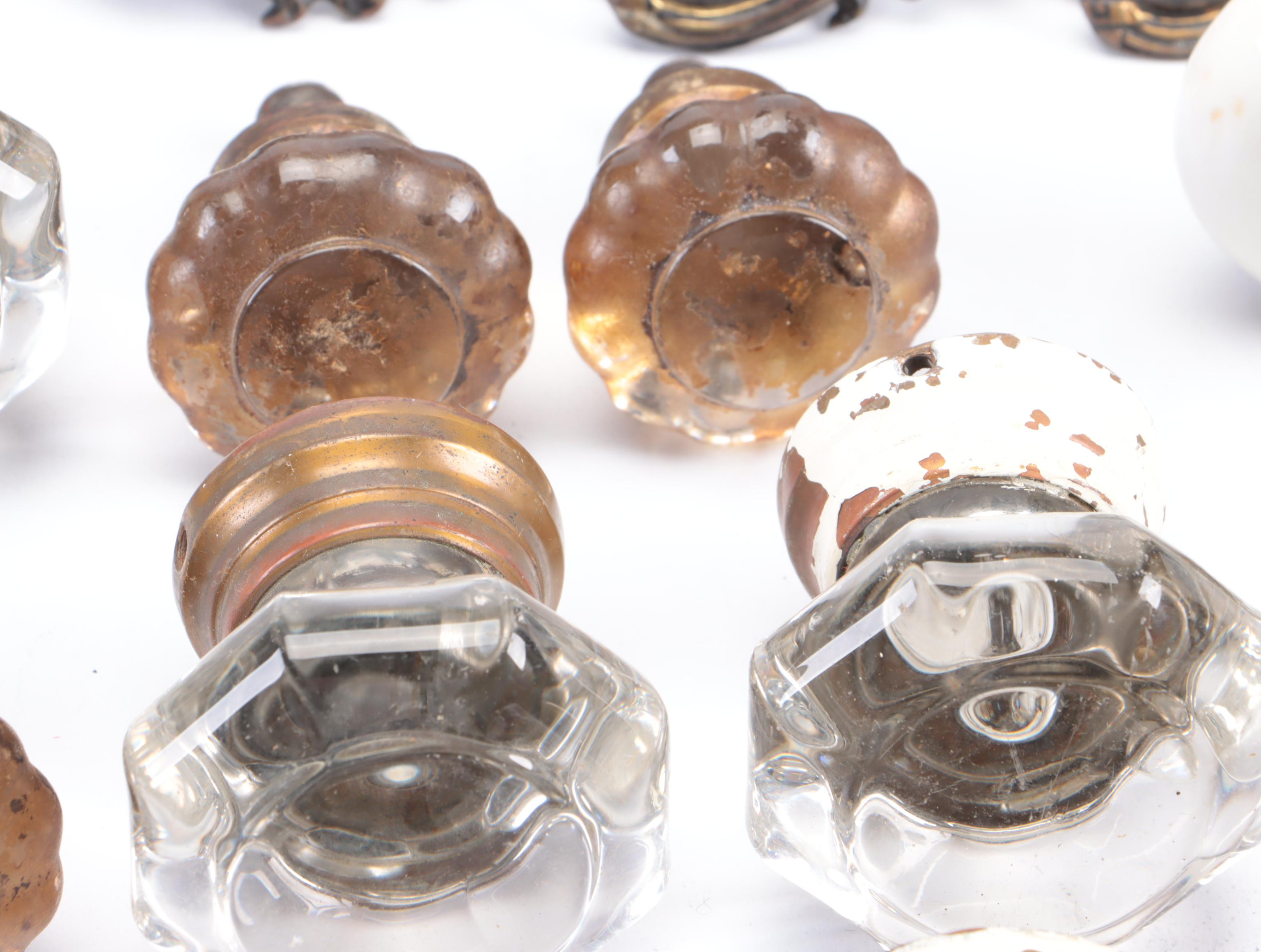 Brass and Glass Door Knobs, Back Plates, Furniture Pulls and More