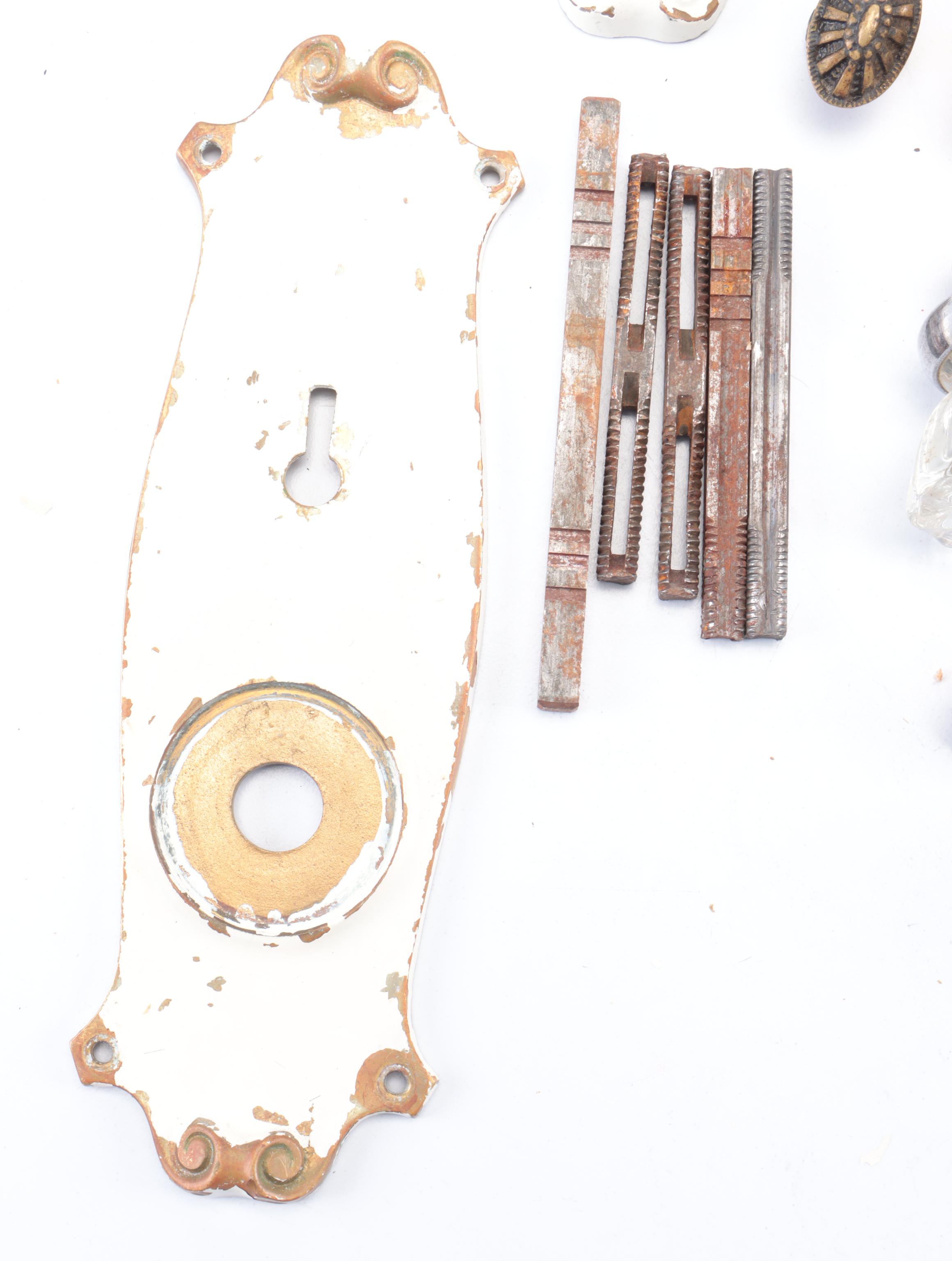 Brass and Glass Door Knobs, Back Plates, Furniture Pulls and More