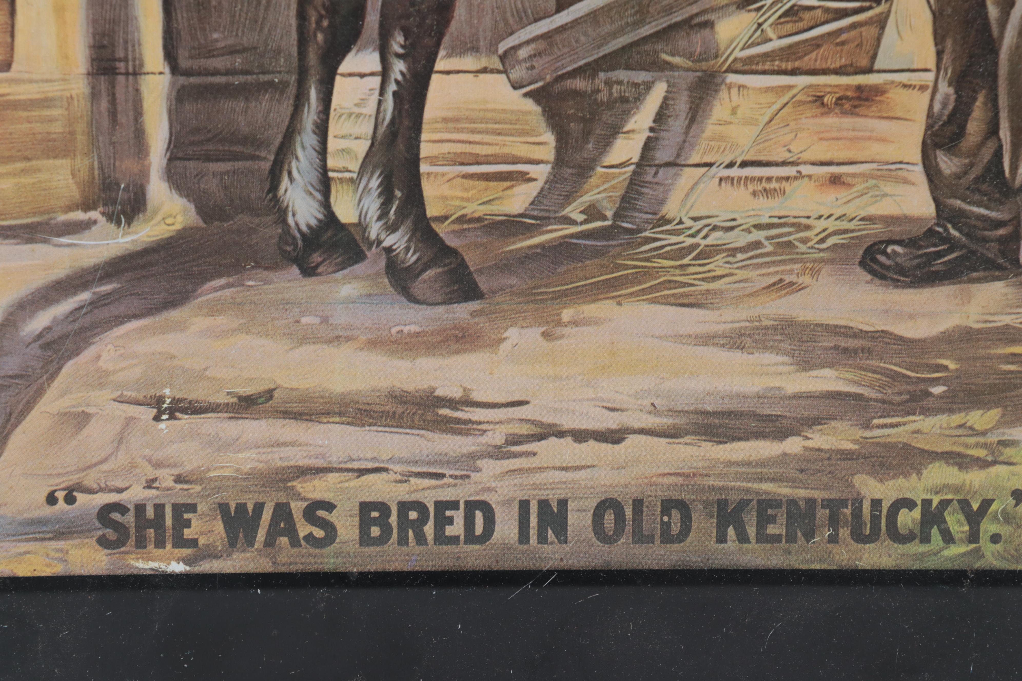 Green River Whiskey Tin Lithograph Reproduction Advertising Sign