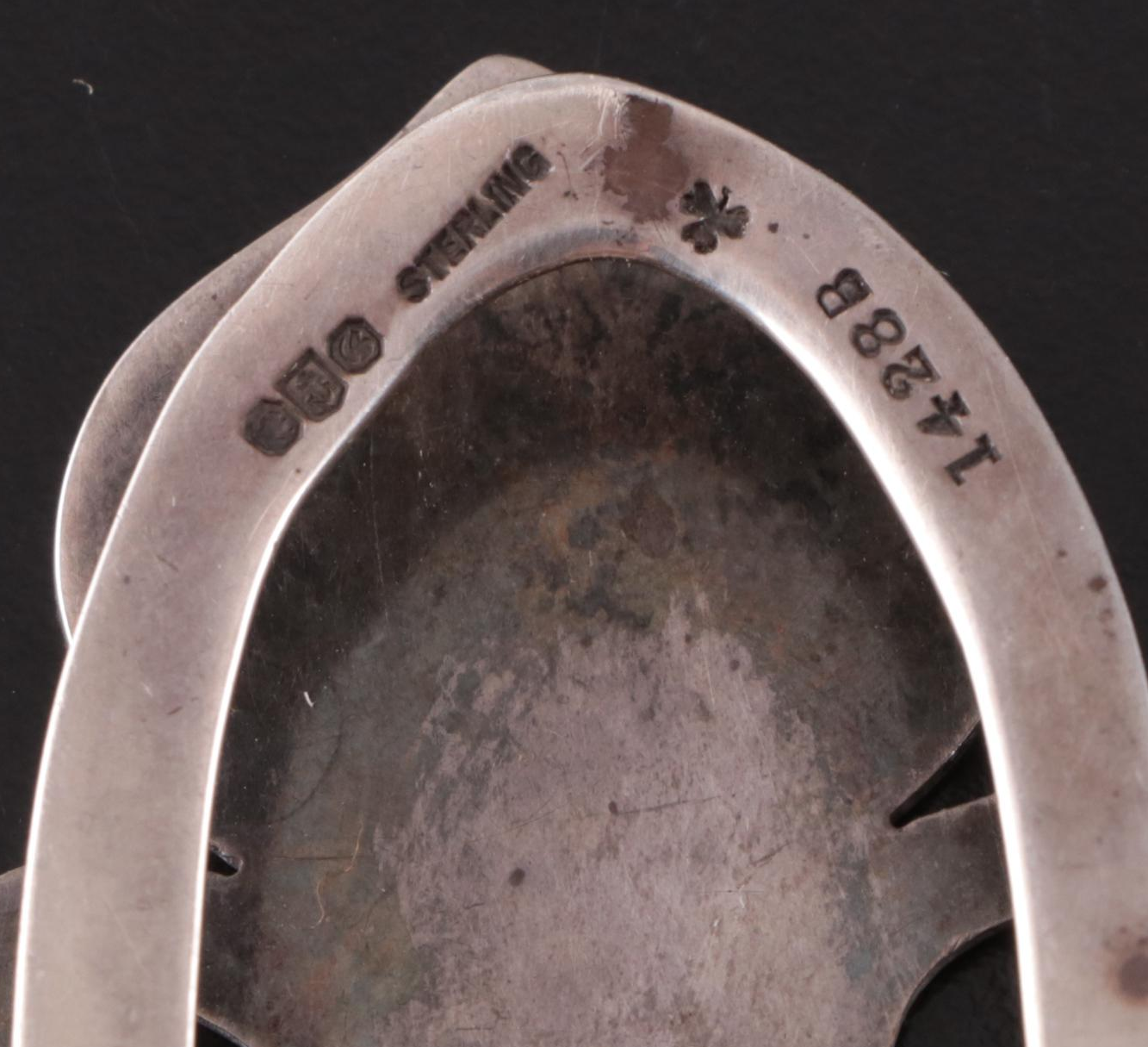 American and International Sterling Silver Table Accessories with Silver Buckle