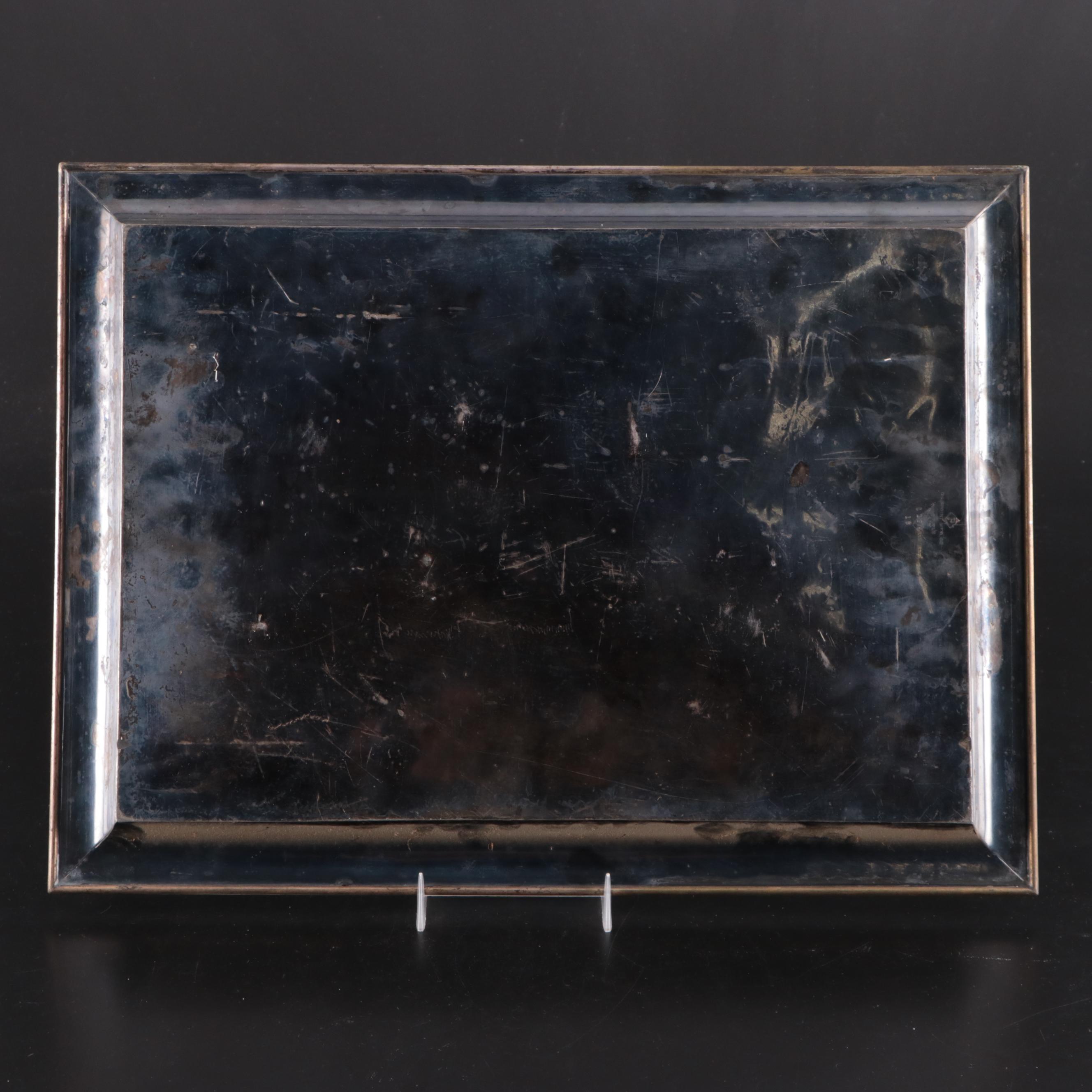 Pairpoint Mfg. Co. Aesthetic Movement Style Etched Silver Plate Tray