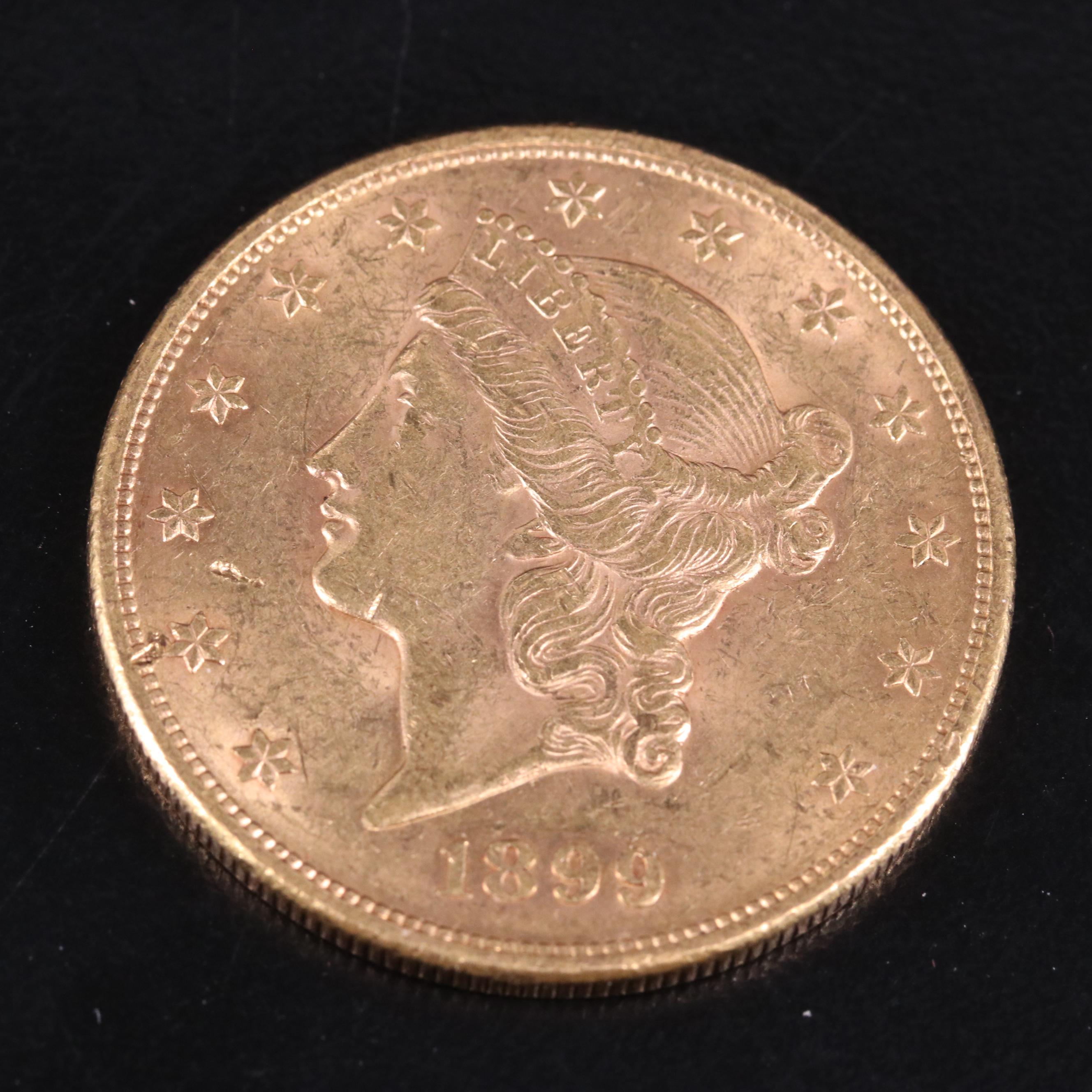 1899 Liberty Head $20 Gold Double Eagle