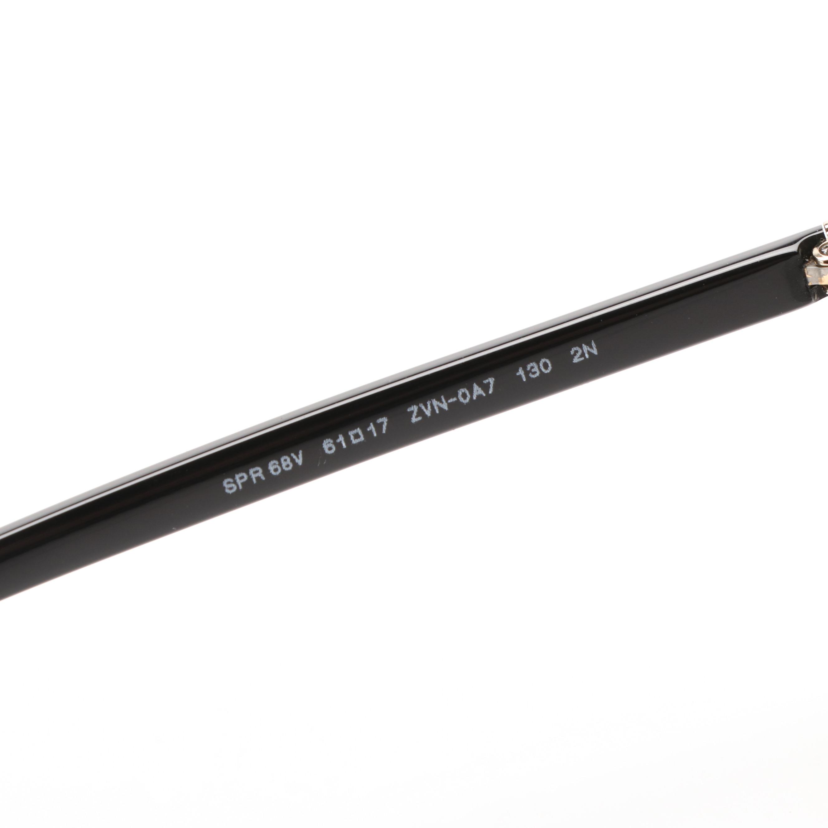 Prada PR68VS Round Pale Gold Sunglasses With Case