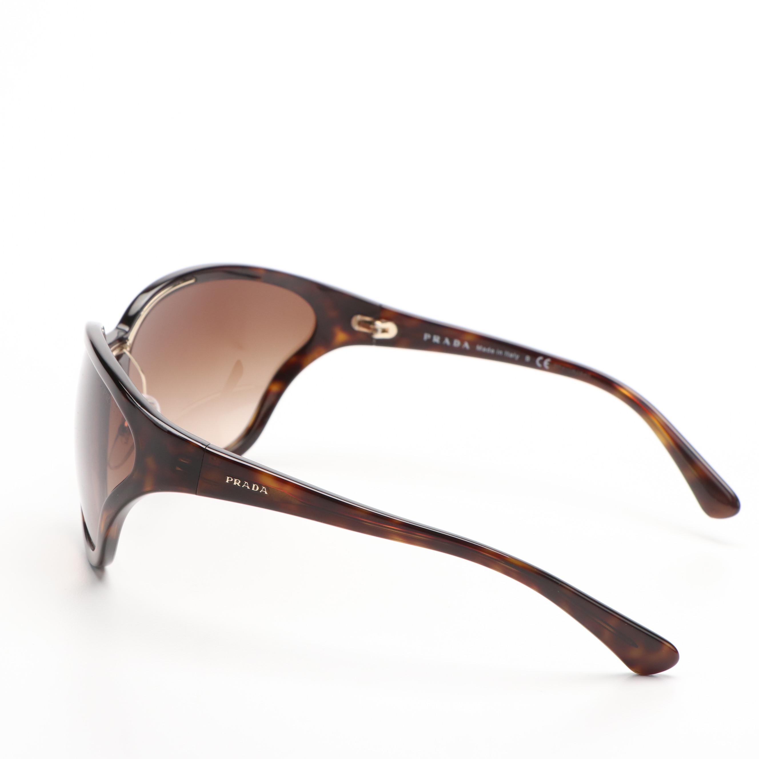 Prada PR22VS Butterfly Havana and Brown Gradient Sunglasses With Case