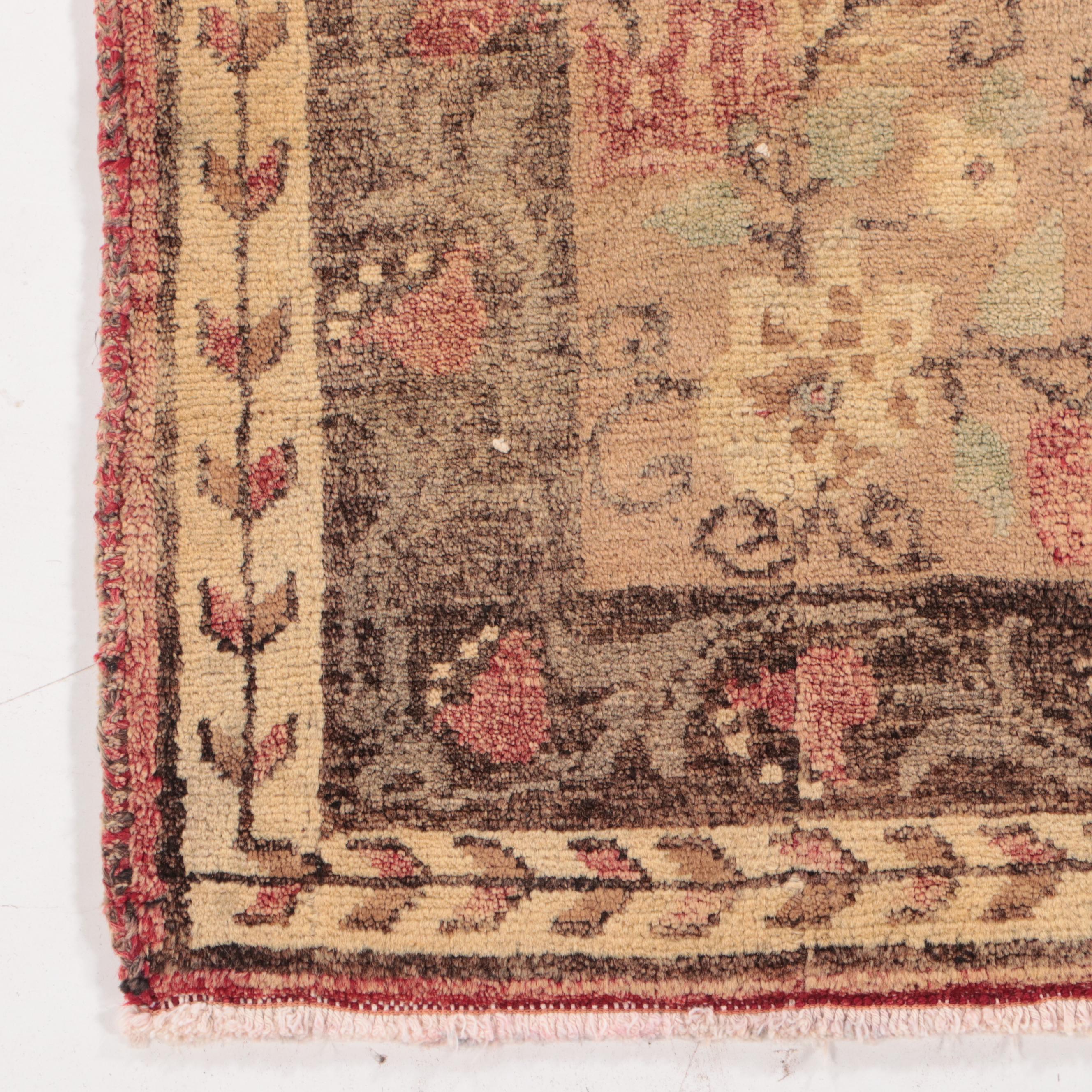 5'6 x 7'8 Hand-Knotted Turkish Oushak Area Rug