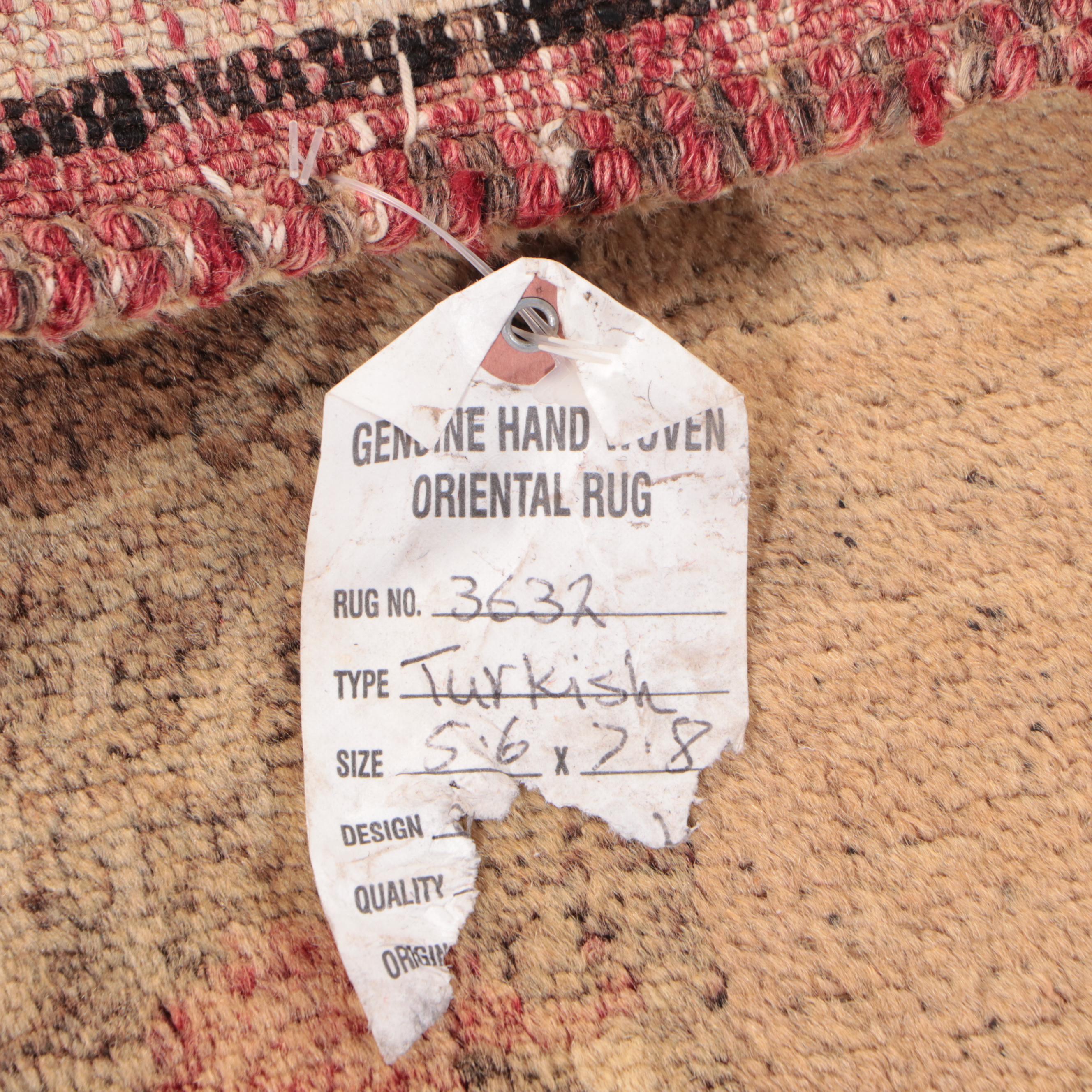 5'6 x 7'8 Hand-Knotted Turkish Oushak Area Rug