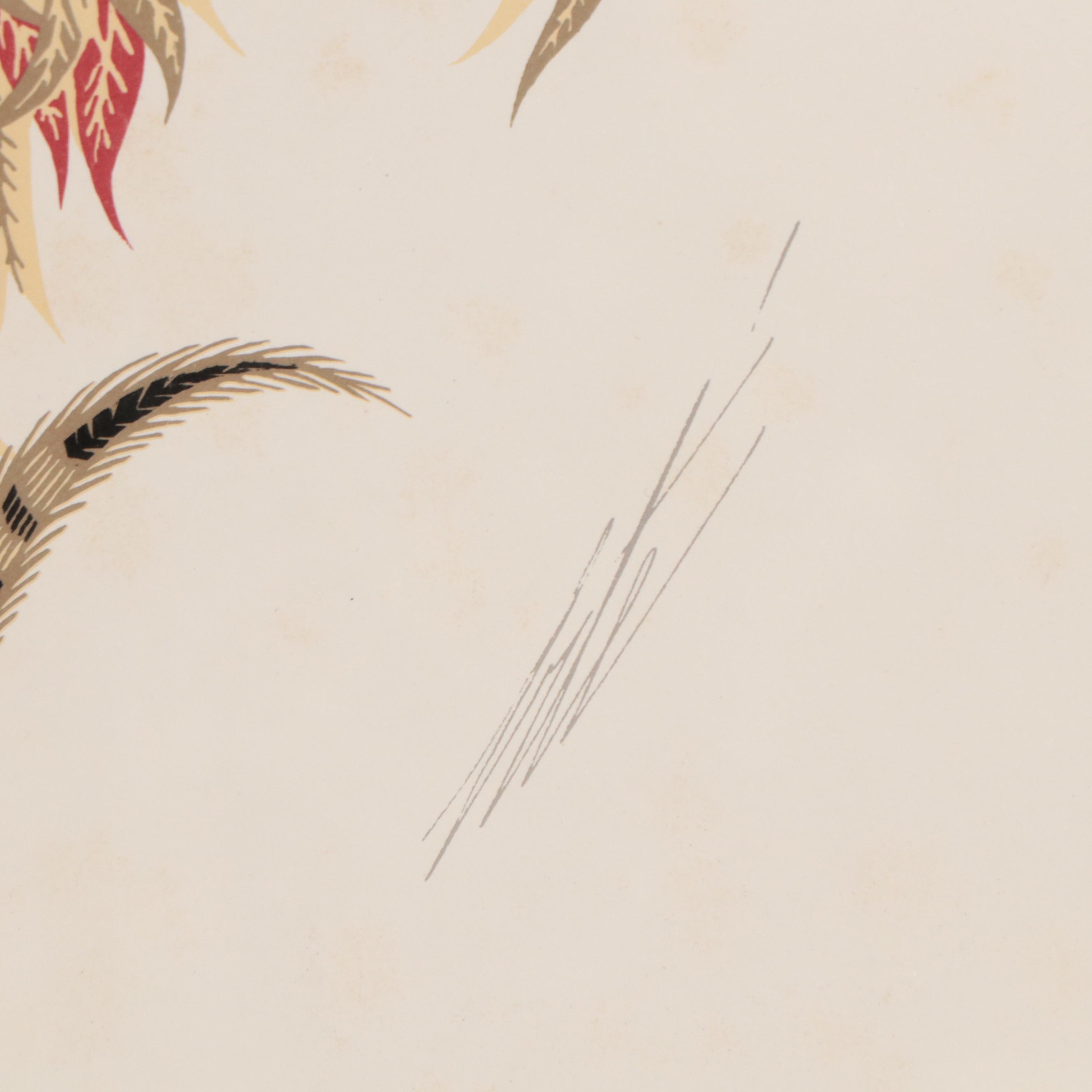 Lithograph After Erté "Tiger Lady in Tree"