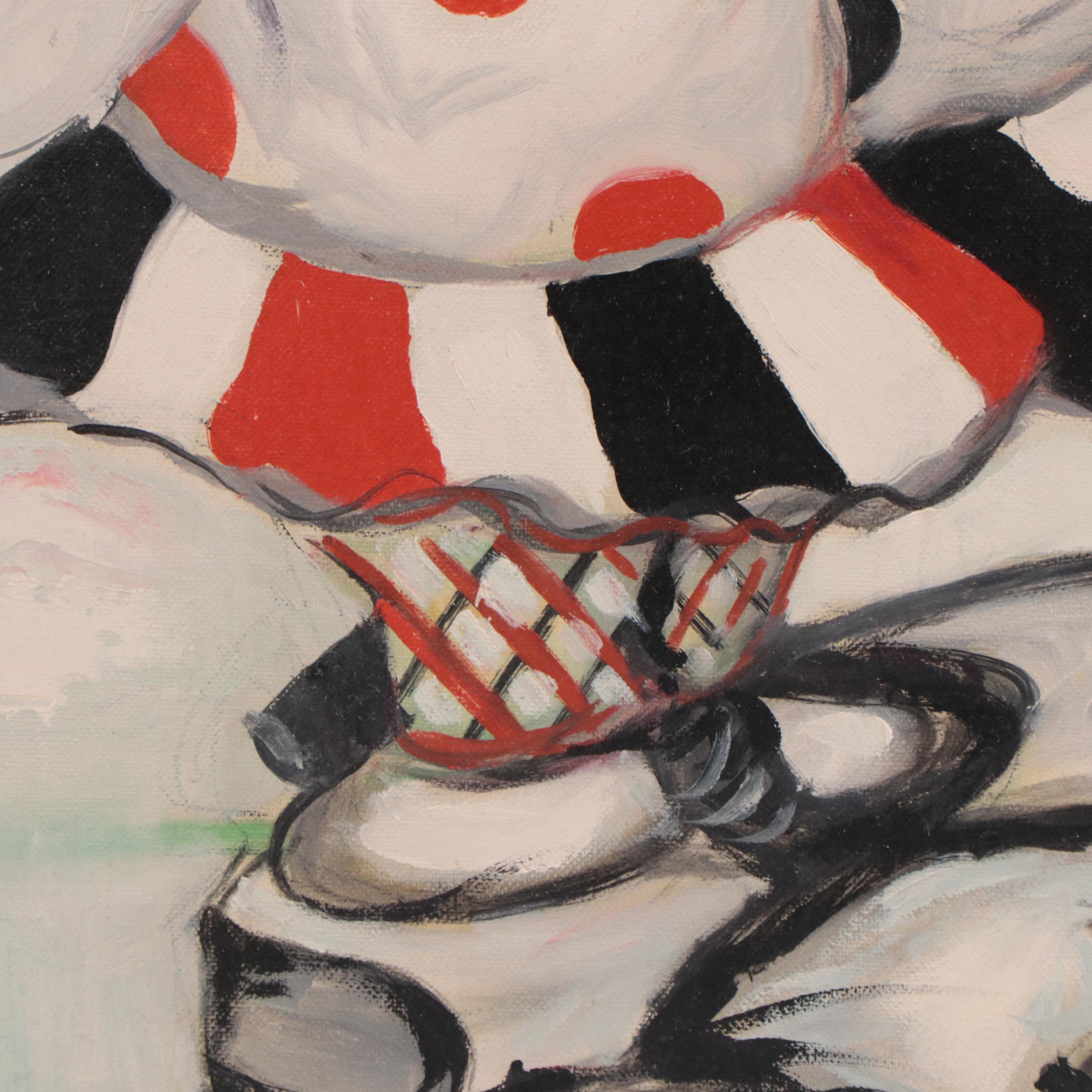 Louis Spiegel Clown Portrait Oil Painting