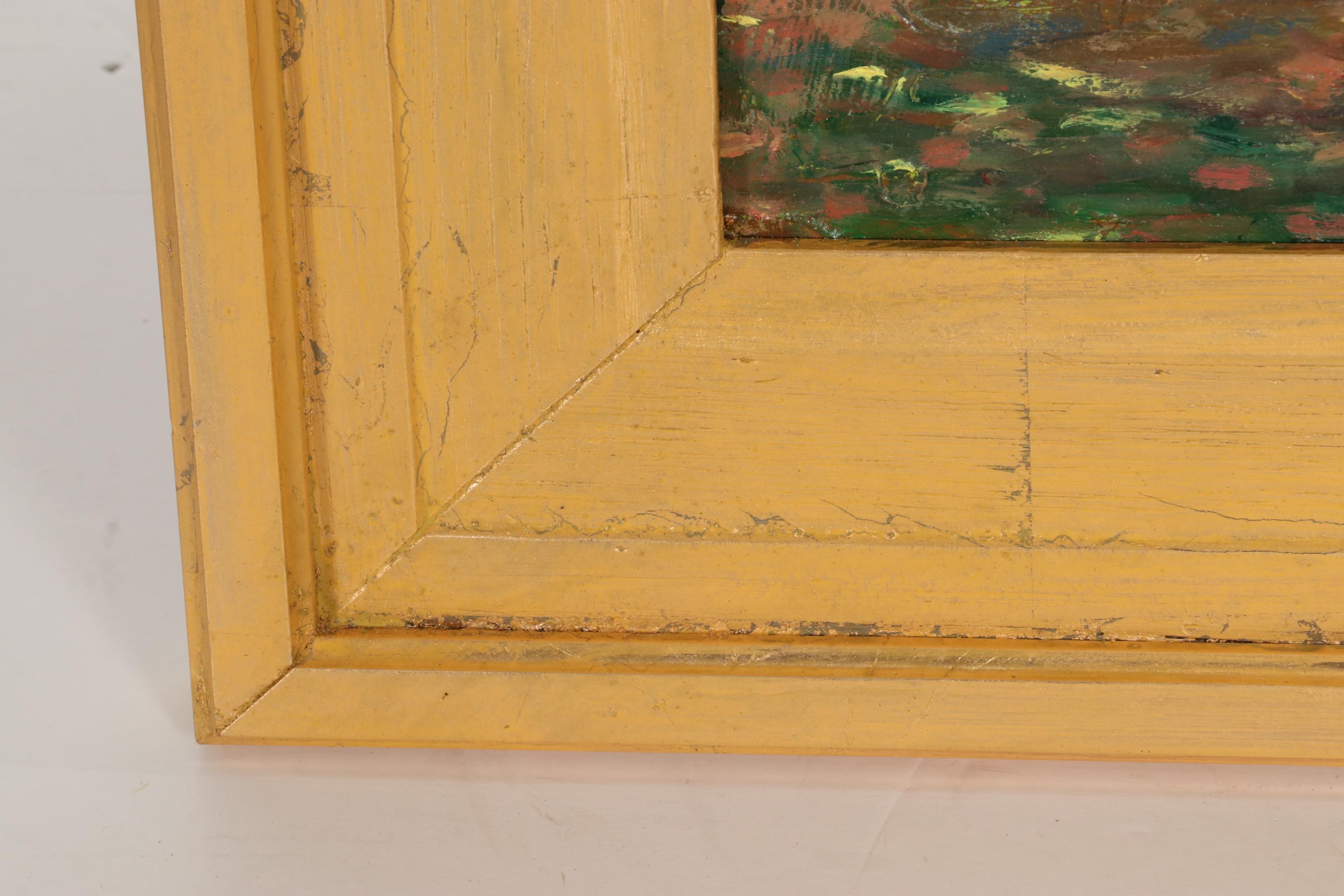 Oil Painting of Children Playing Outside