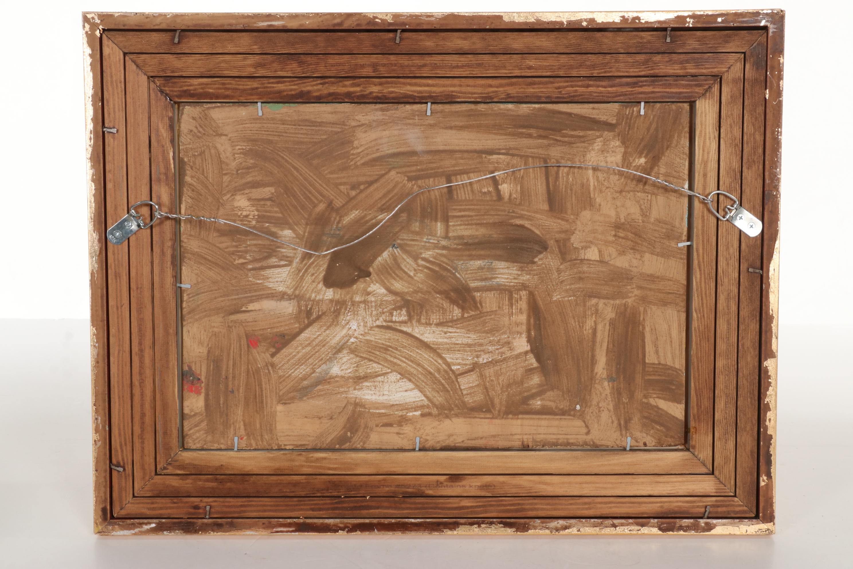 Oil Painting of Children Playing Outside