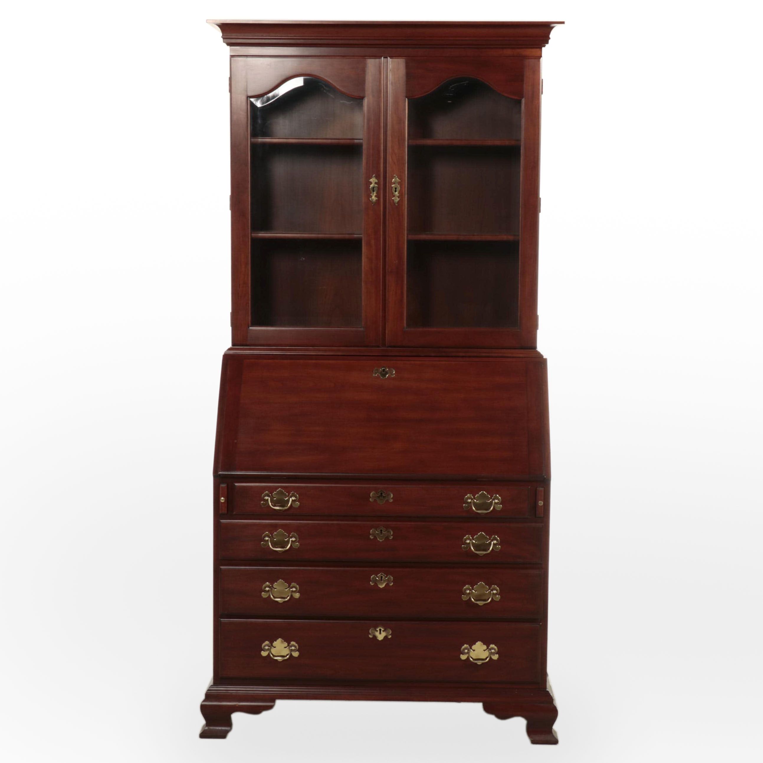 Henkel-Harris Virginia Galleries "John Hancock" Cherry Secretary Bookcase