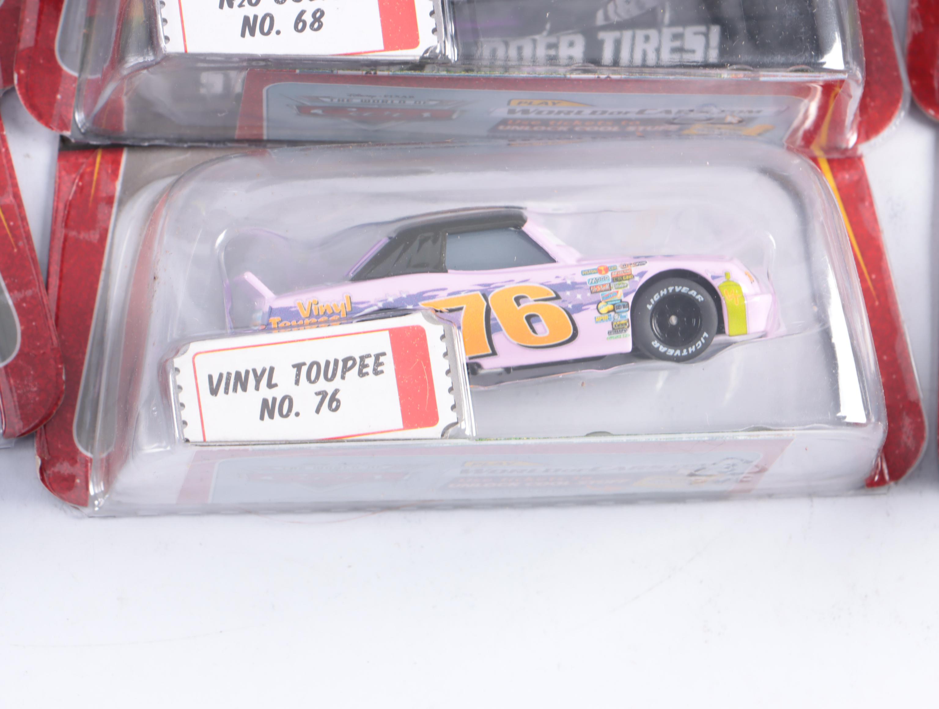 Disney/Pixar's "Cars" Mattel Diecast Character Stock Cars With Oval Carry Case