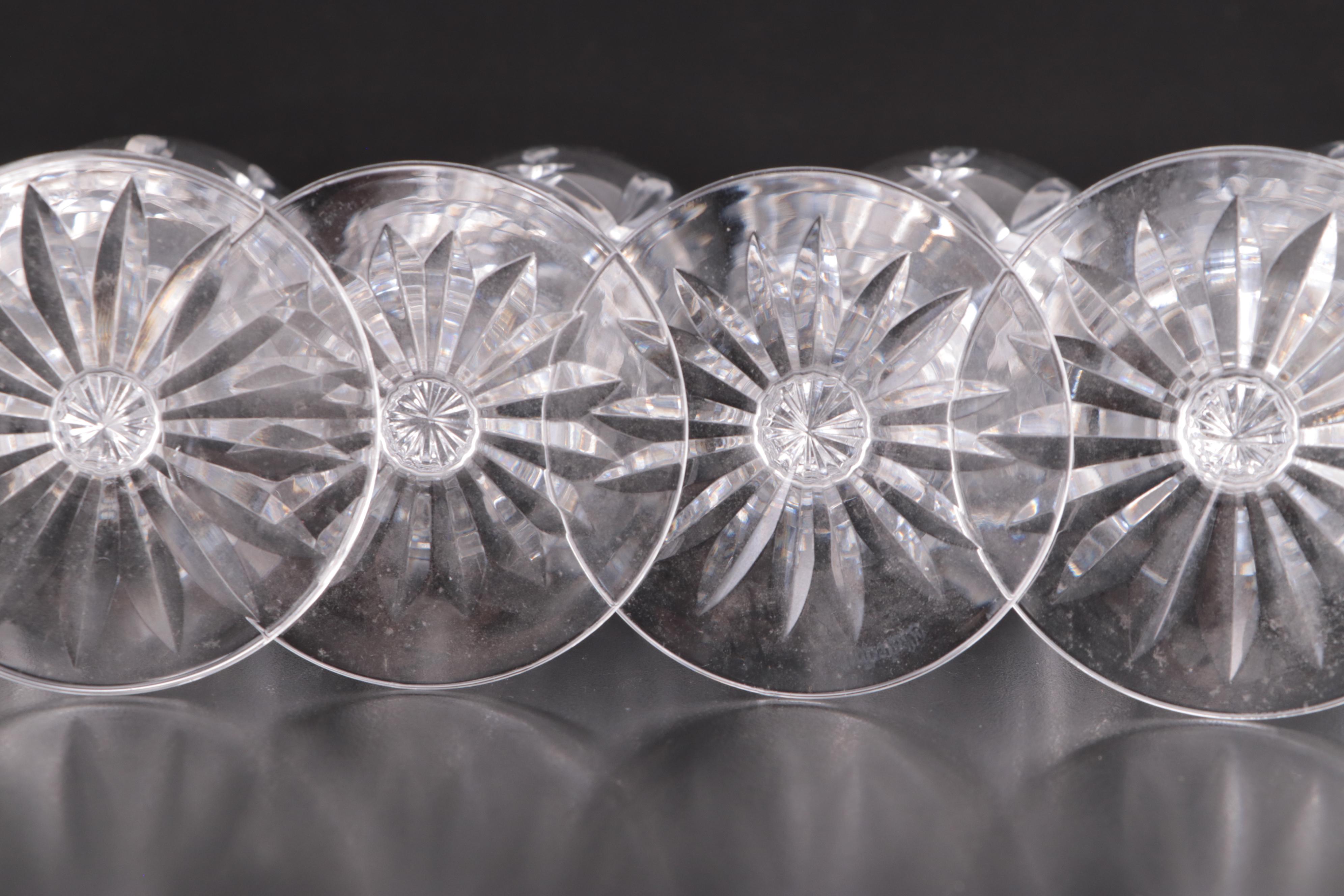 Waterford Crystal "Araglin" Water and Wine Glasses, 1987-2022