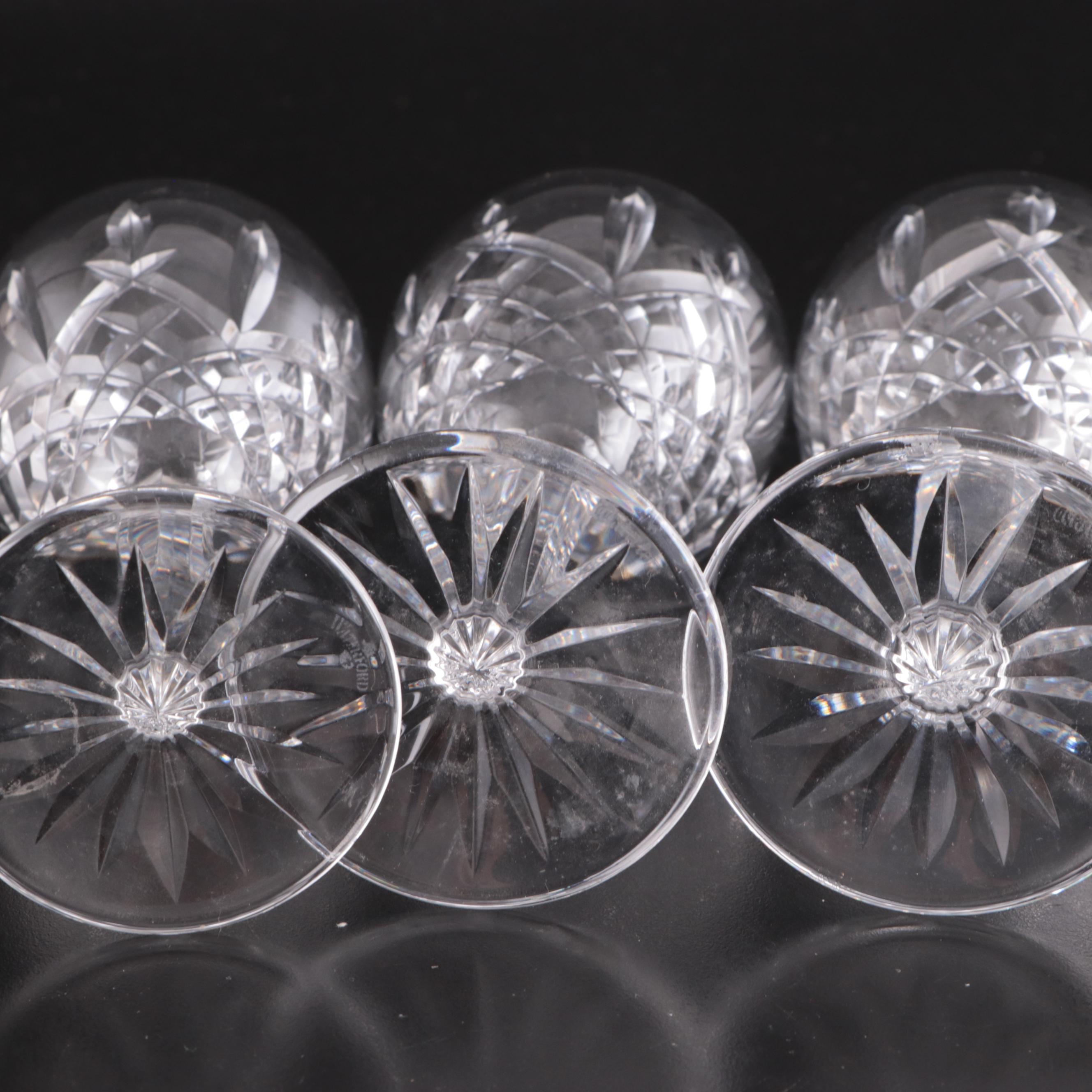 Waterford Crystal "Araglin" Water and Wine Glasses, 1987-2022