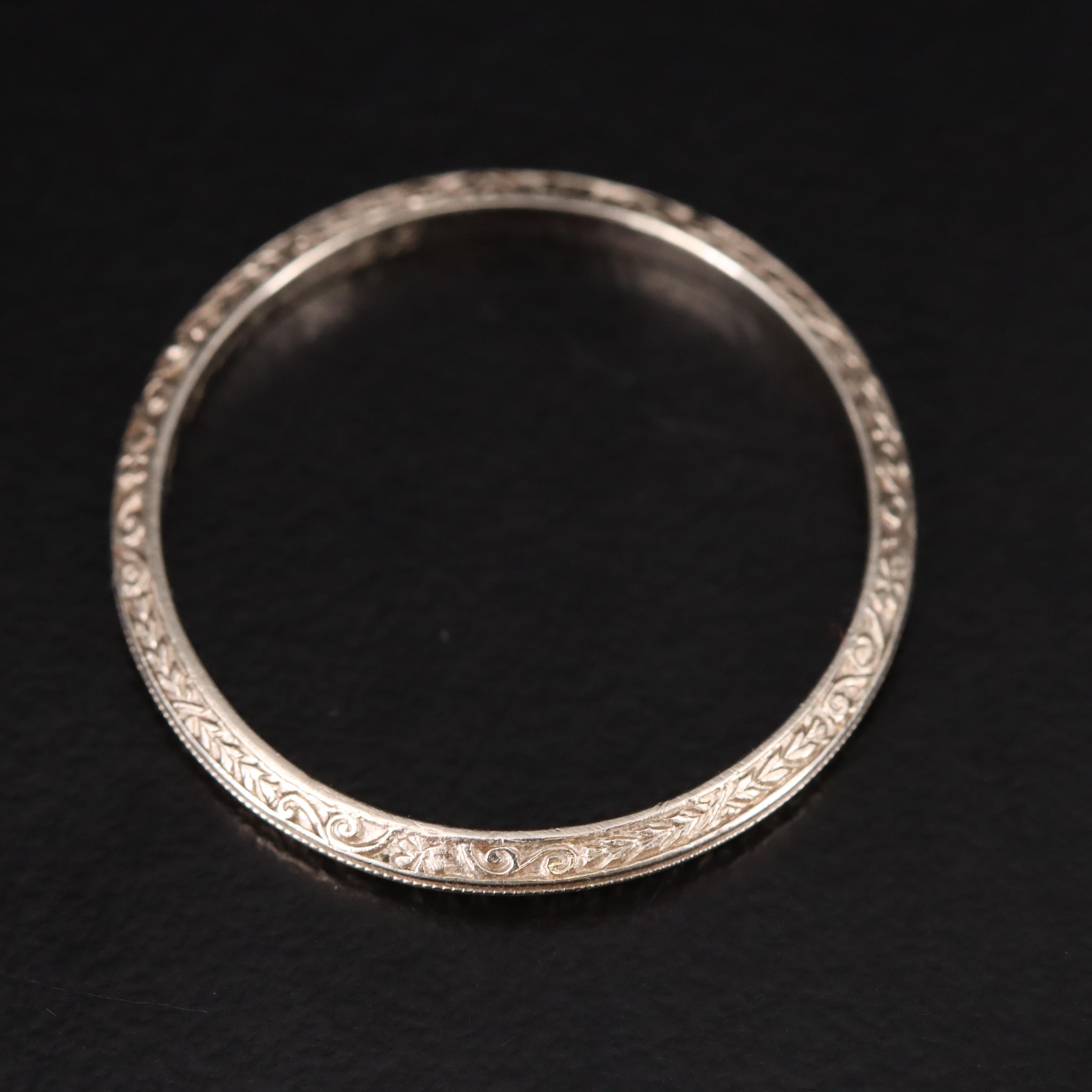 Vintage 14K Patterned Band