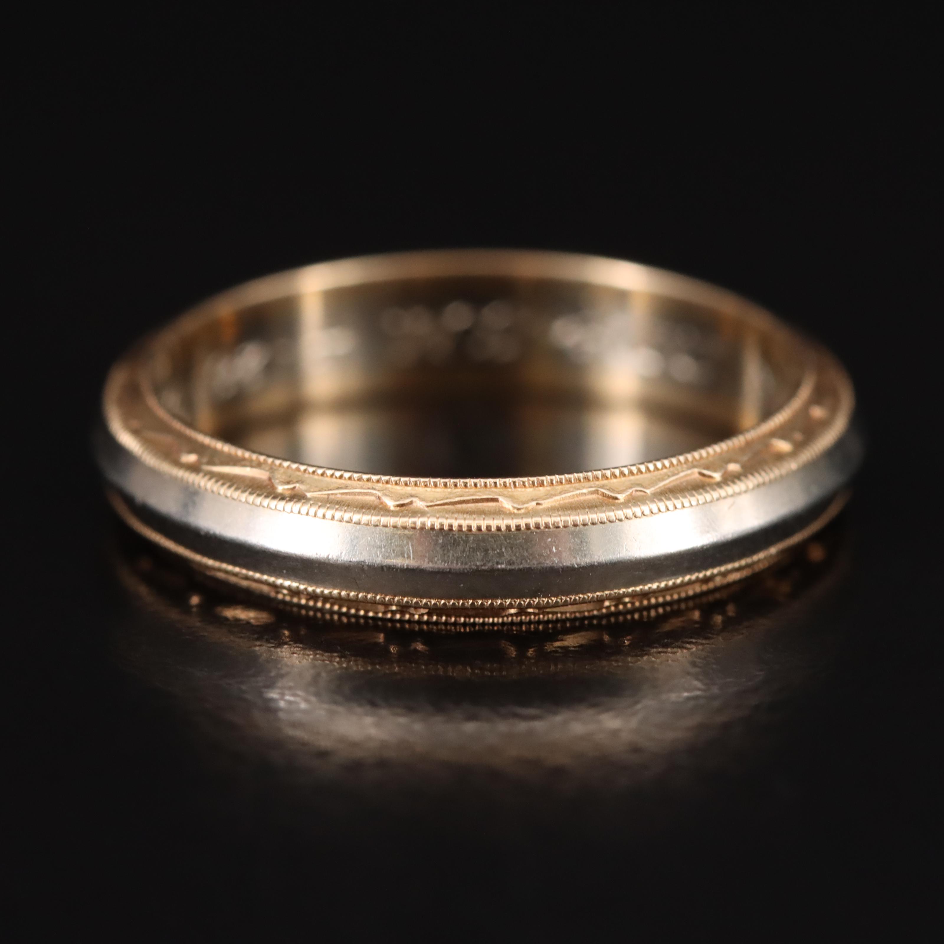 Vintage 14K Two-Tone Band