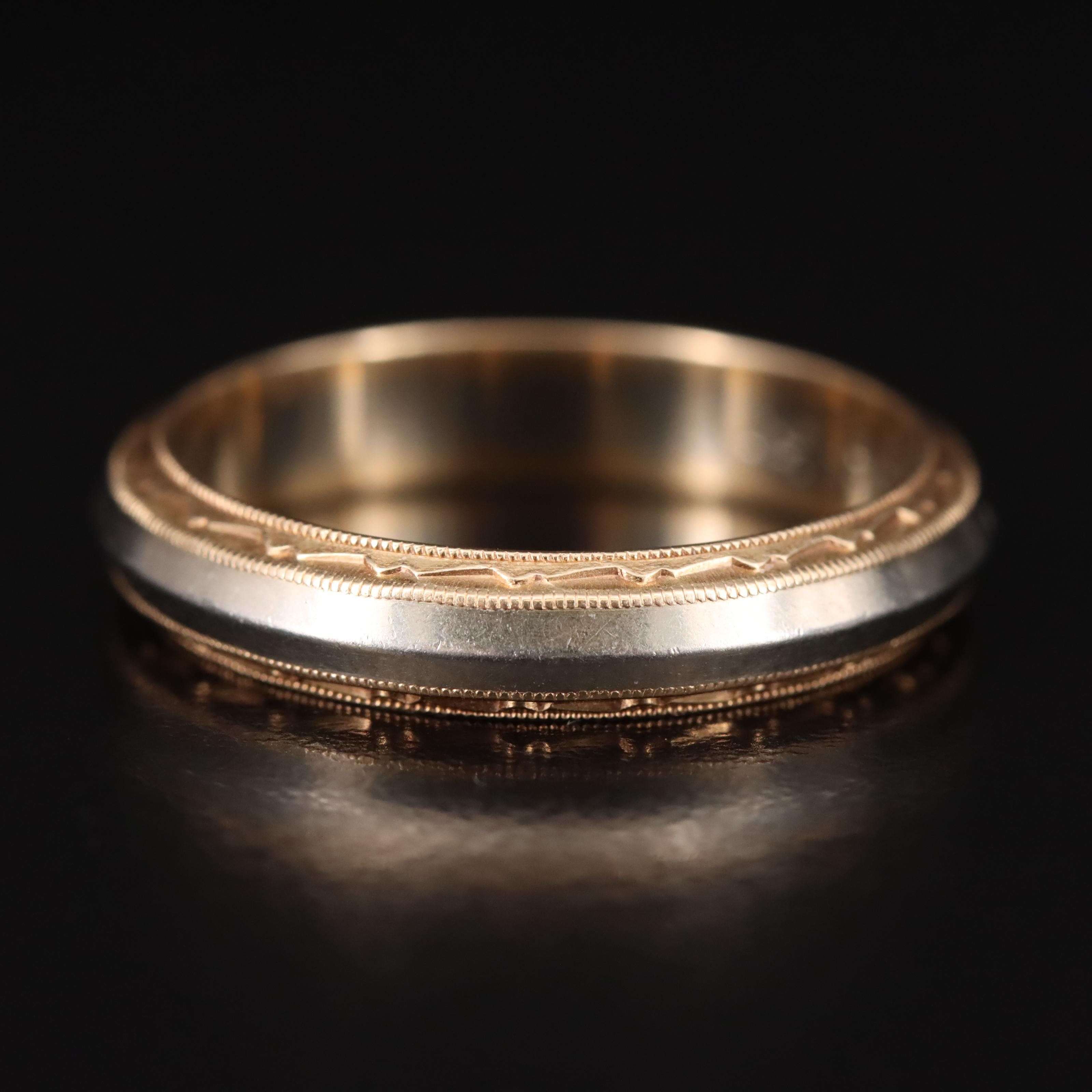 Vintage 14K Two-Tone Band