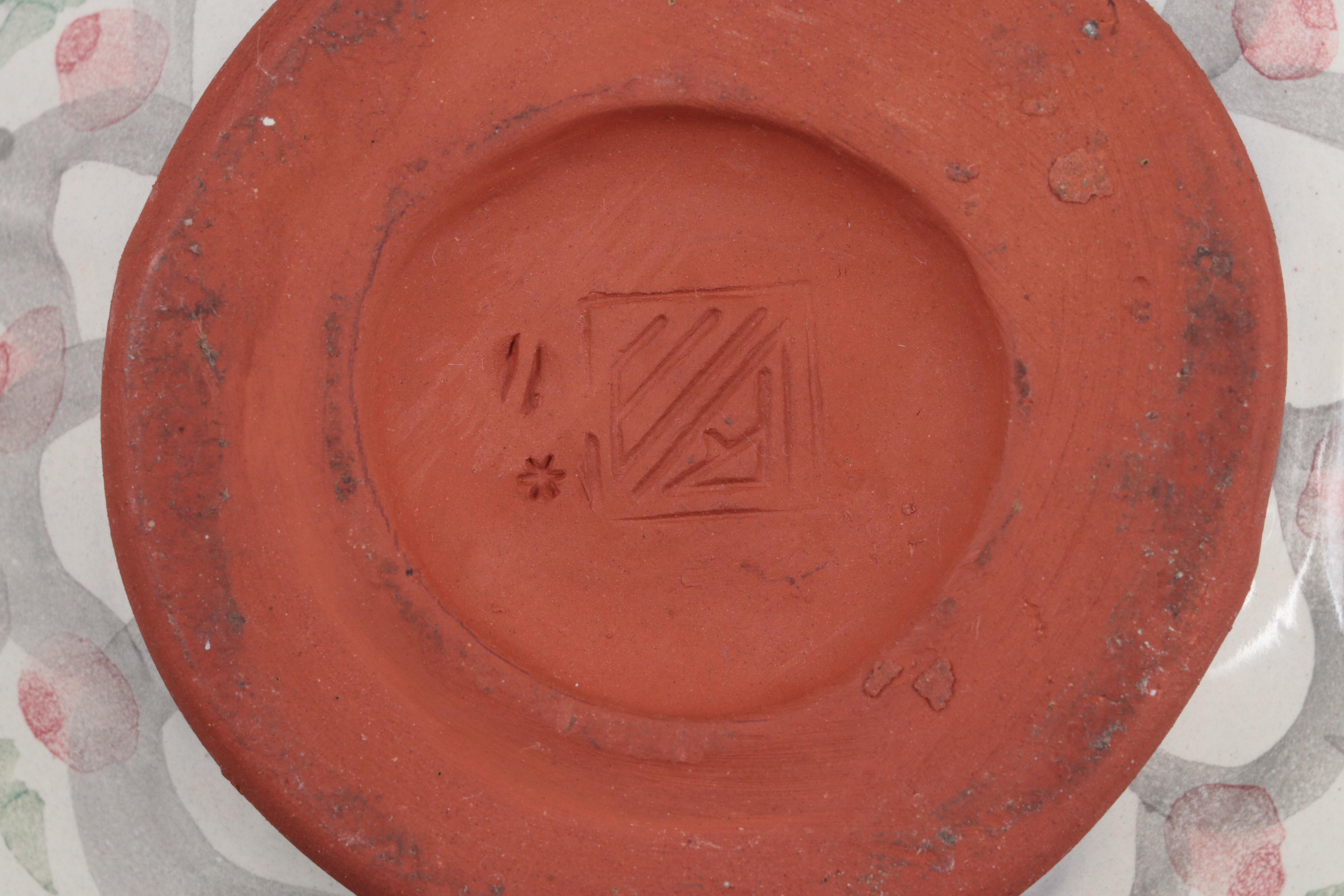 MacKenzie-Childs Tea Set and Cake Stand, Late 20th Century